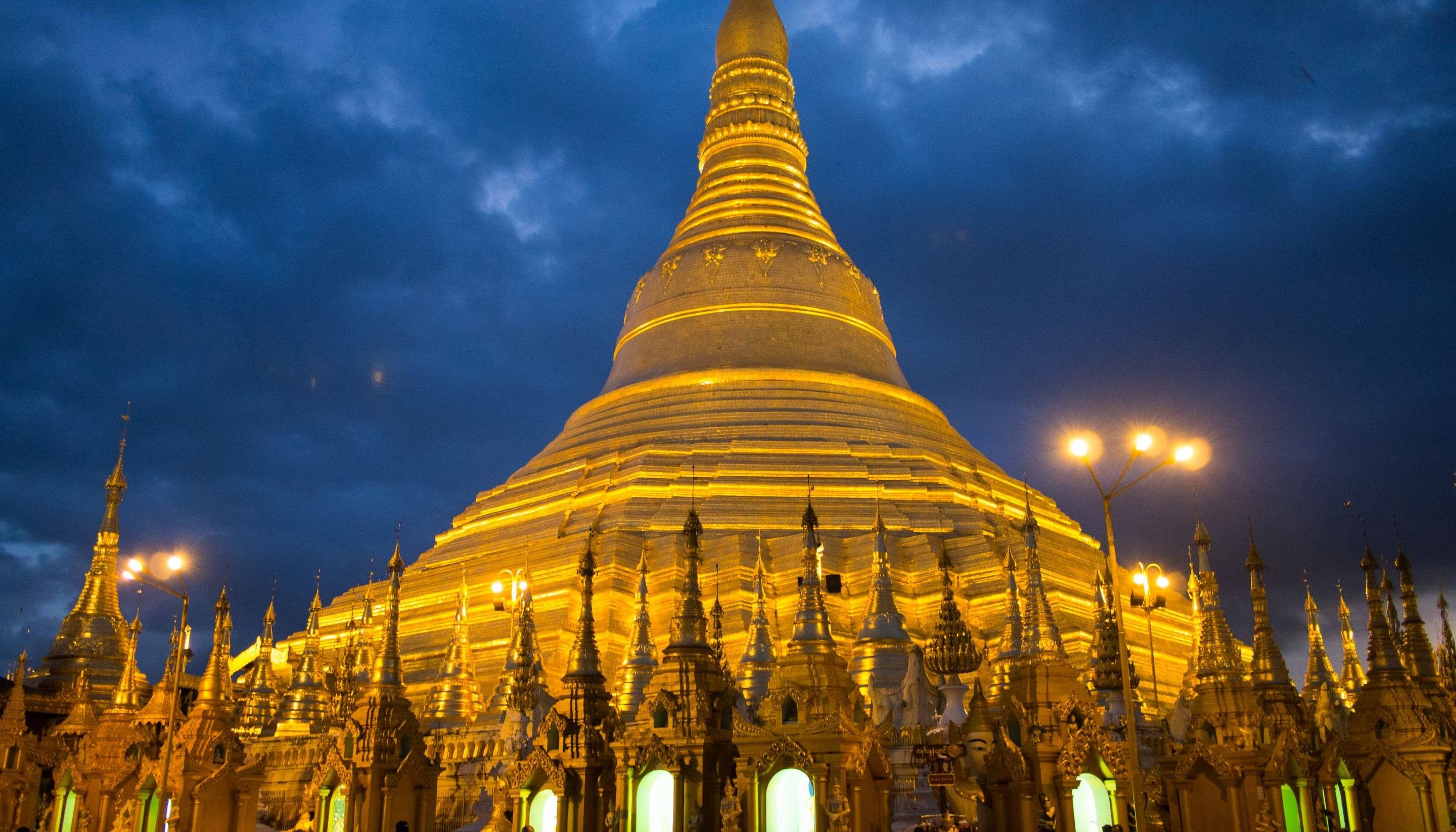 Visita di Yangon con la pagoda Shwedagon