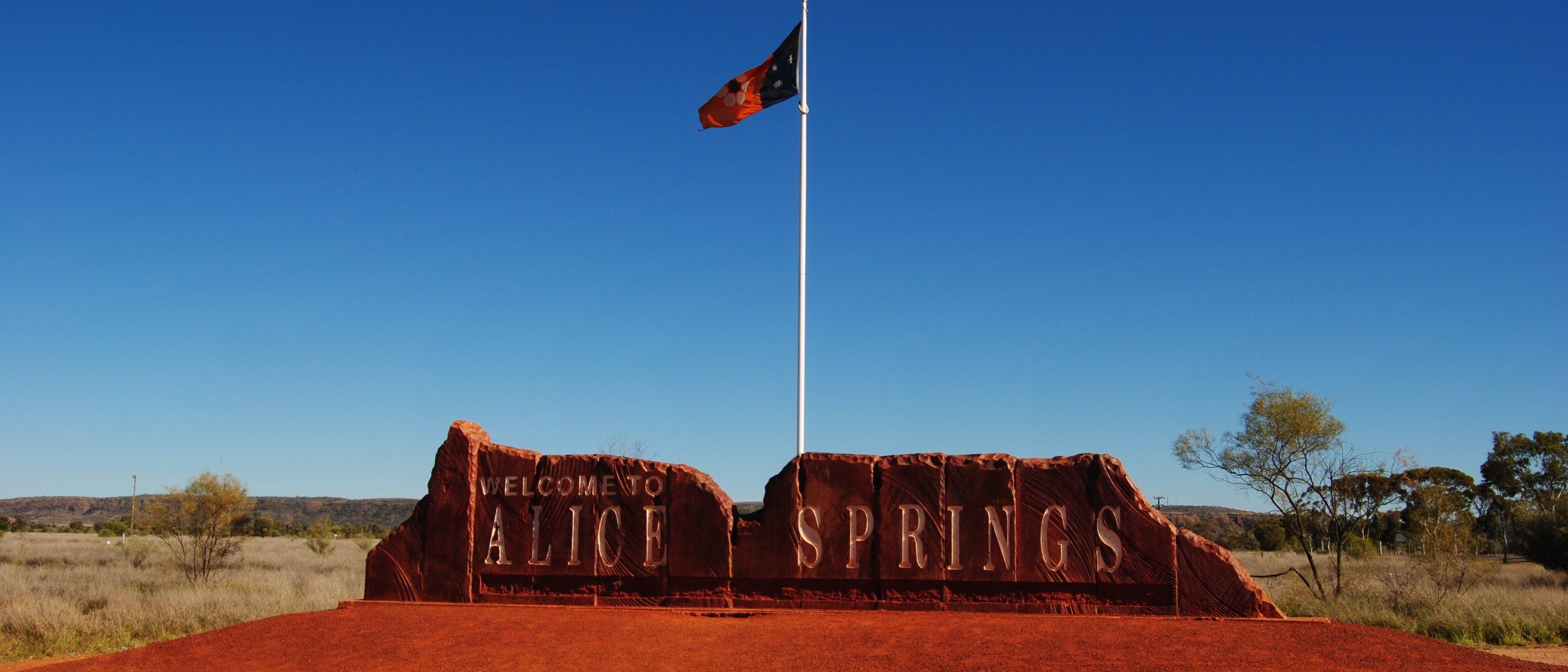 Ankunft in Alice Springs