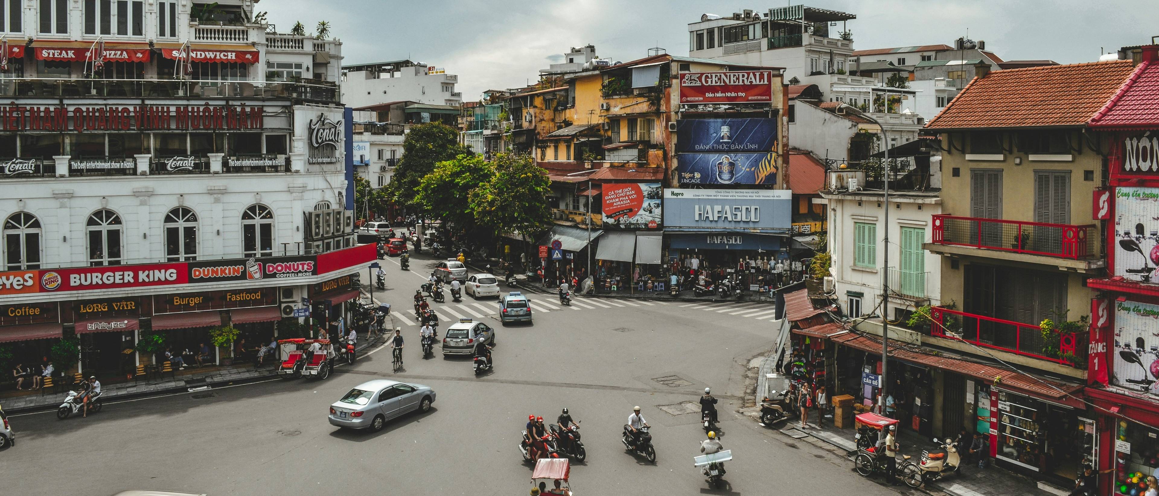 Ankunft in Hanoi