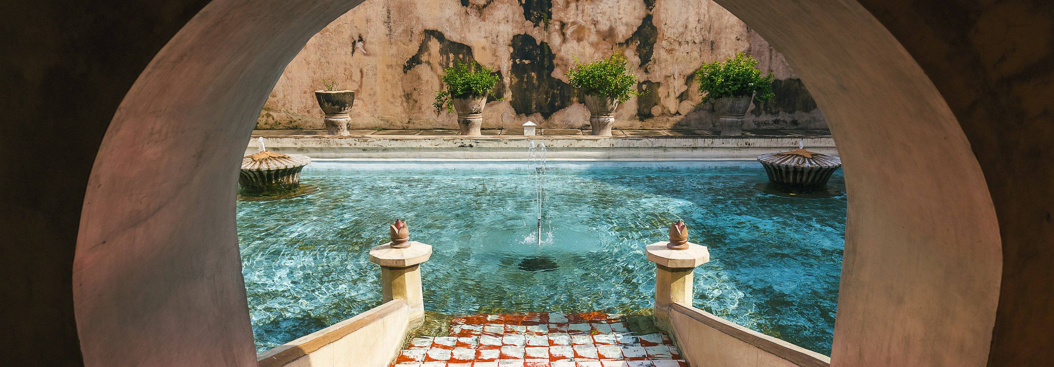 Taman Sari water palace of Yogyakarta in Java island Indones