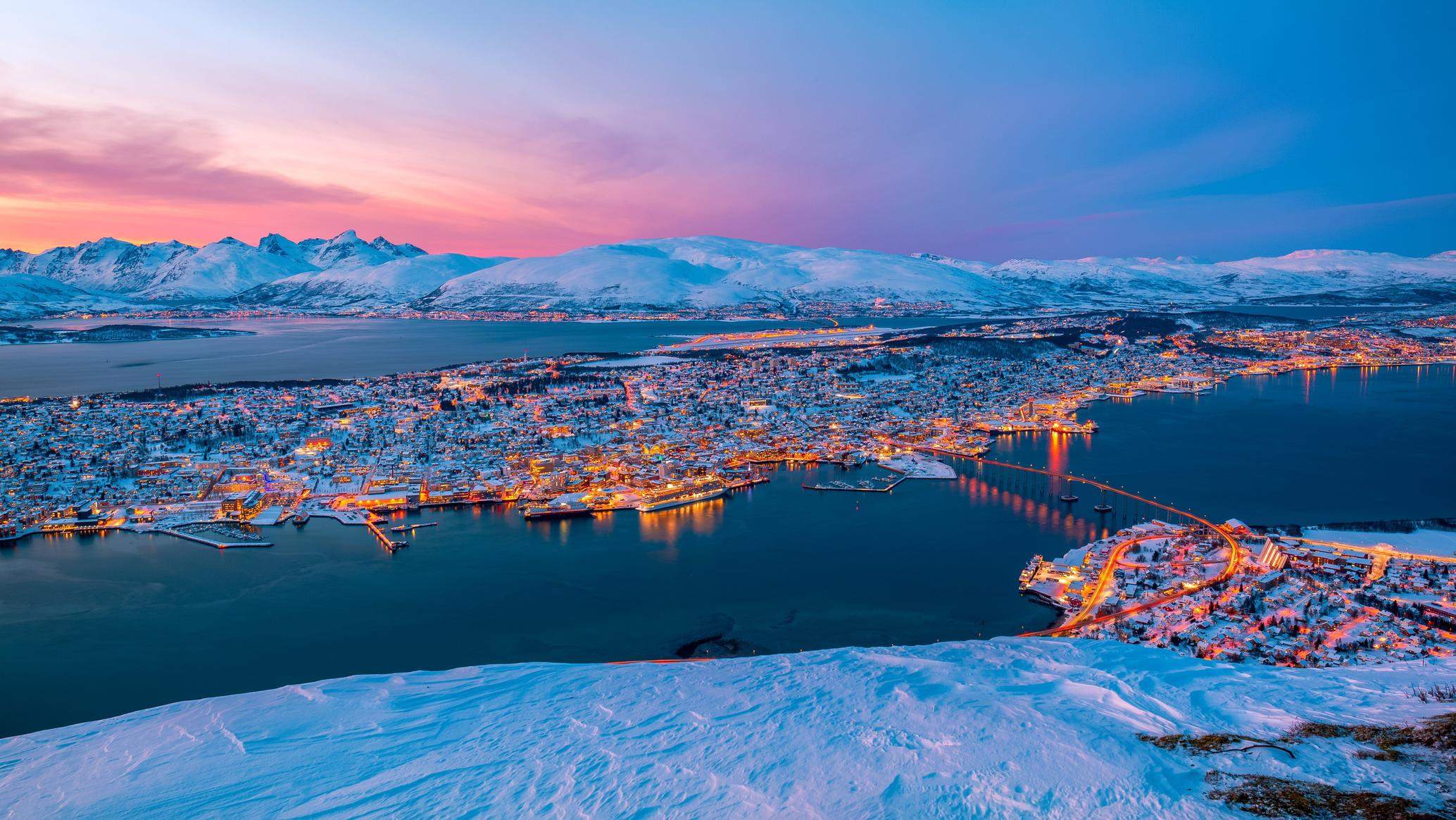Tromsø, nature hivernale et aurores boréales