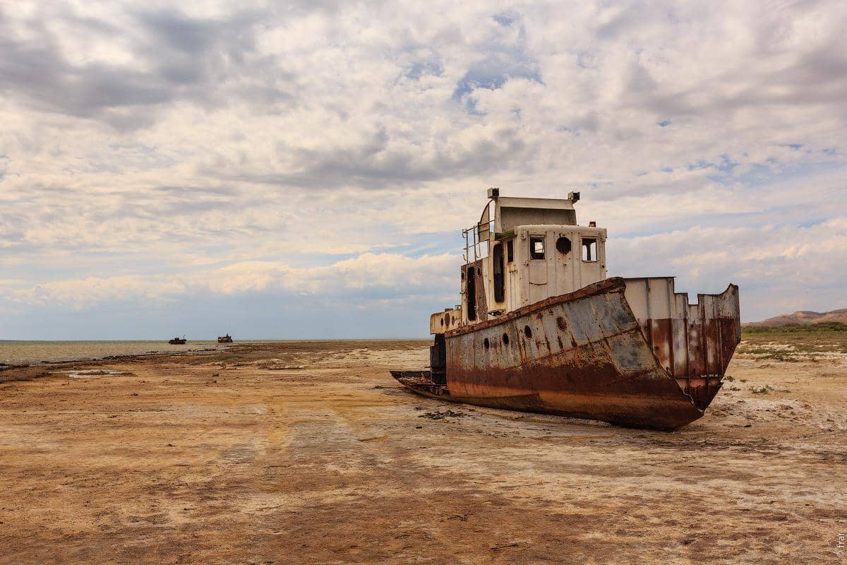 Moynak, ancien grand port de pêche de la mer d’Aral