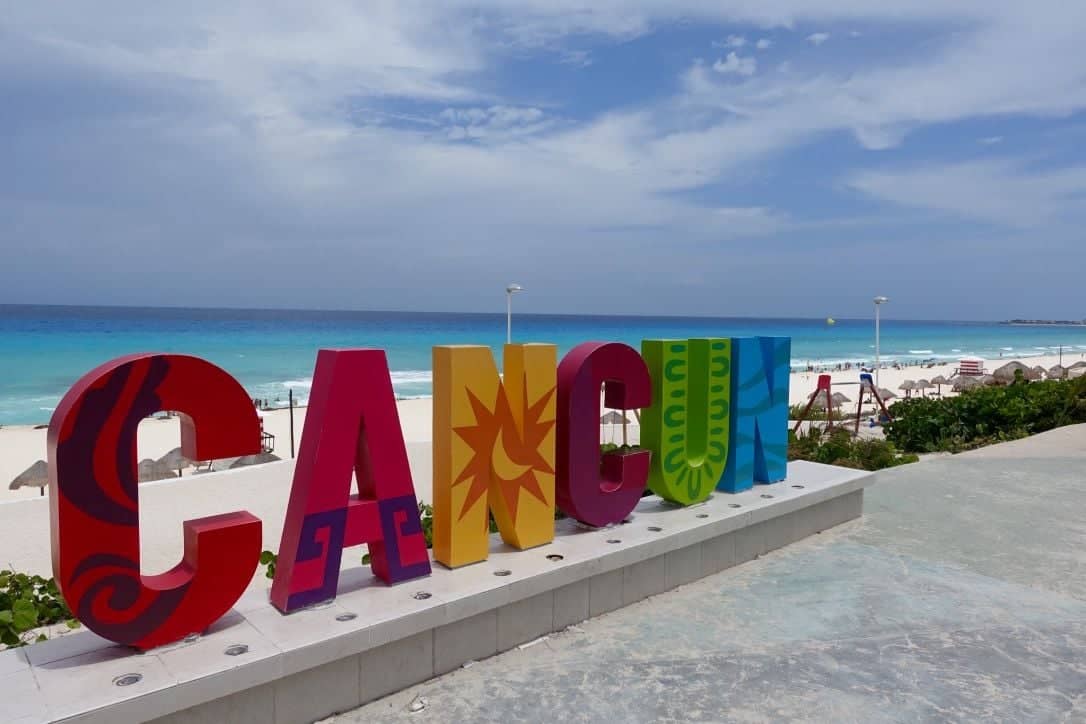 Arrivée à Cancun, au bord de la mer des Caraïbes