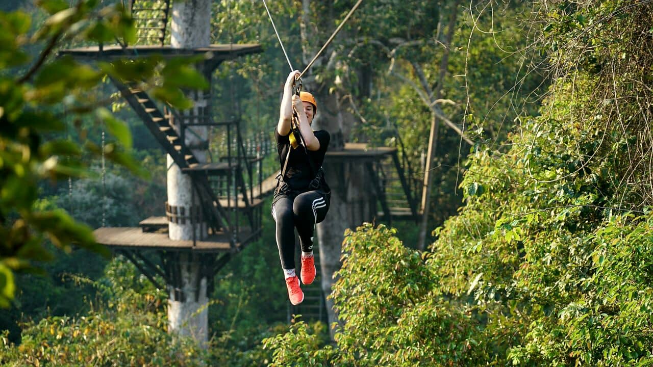Survolez la jungle d'Angkor