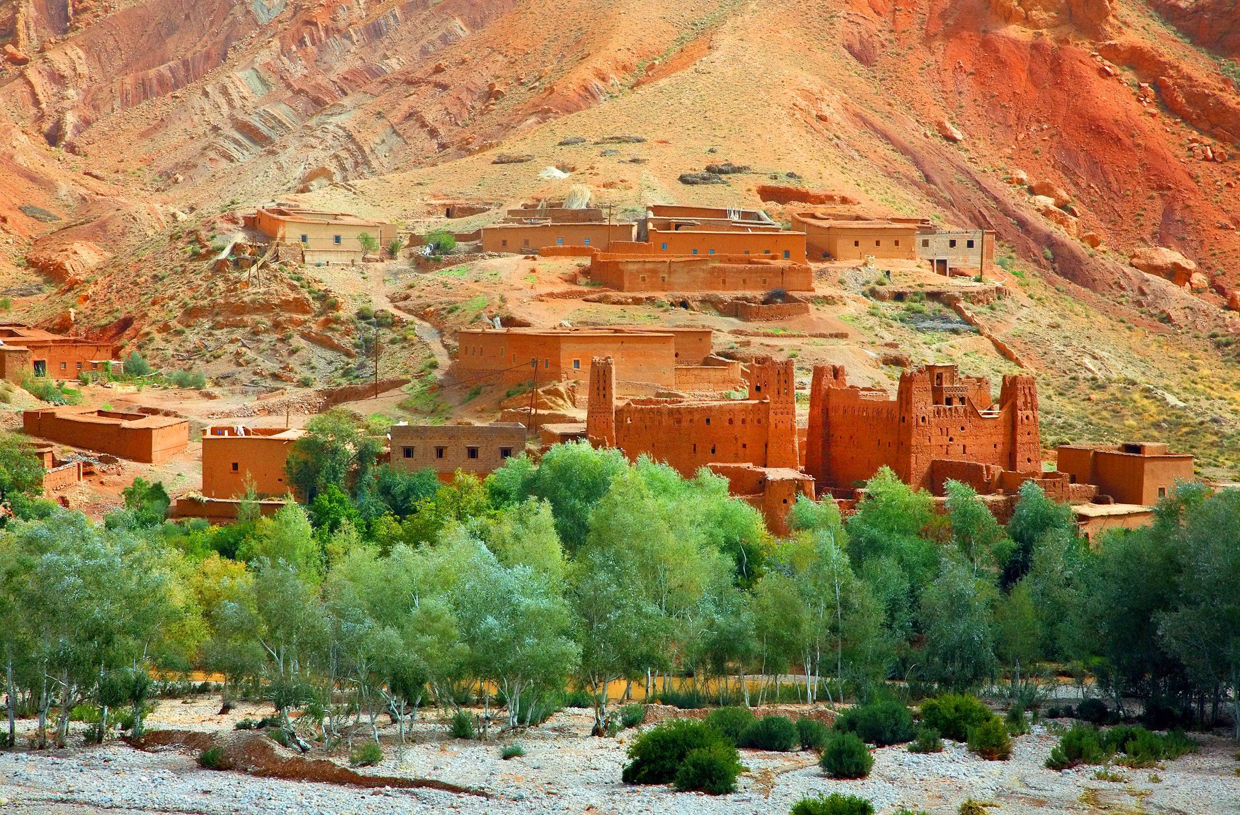 La vallata del Dades lungo la strada per Ouarzazate