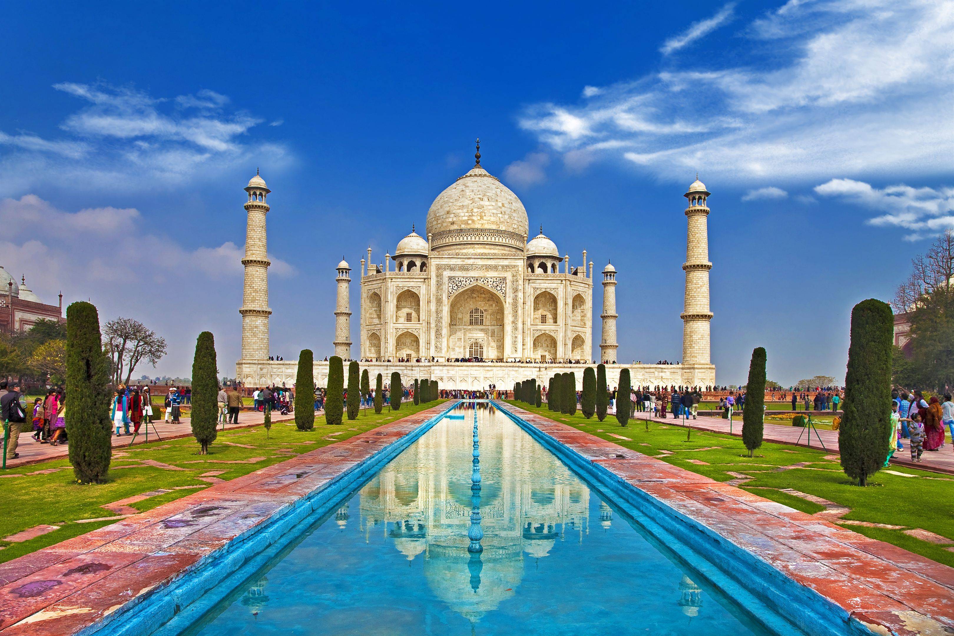 Visita del Taj Mahal all'alba