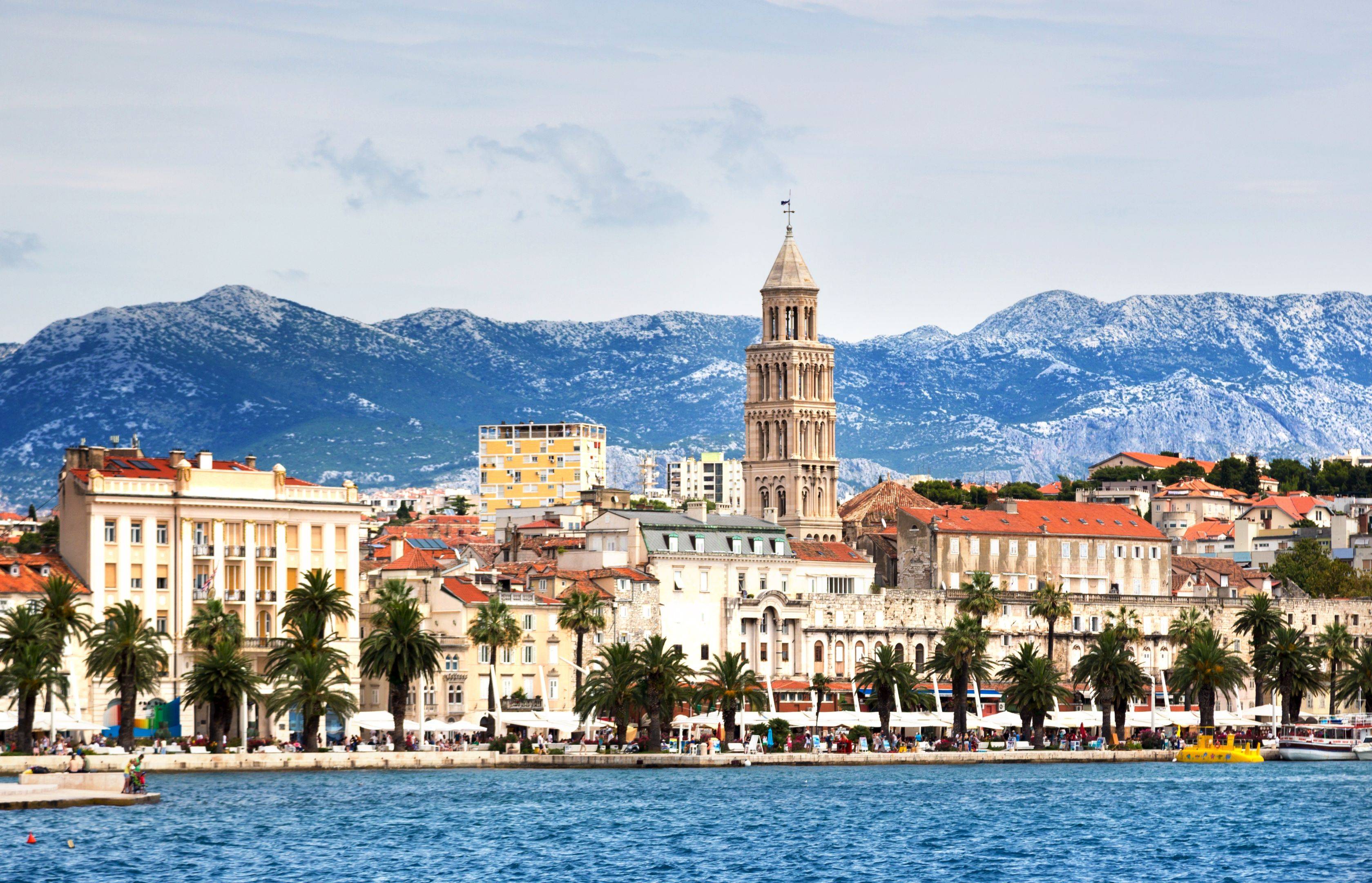 Arrivée à Split, ville historique en Dalmatie