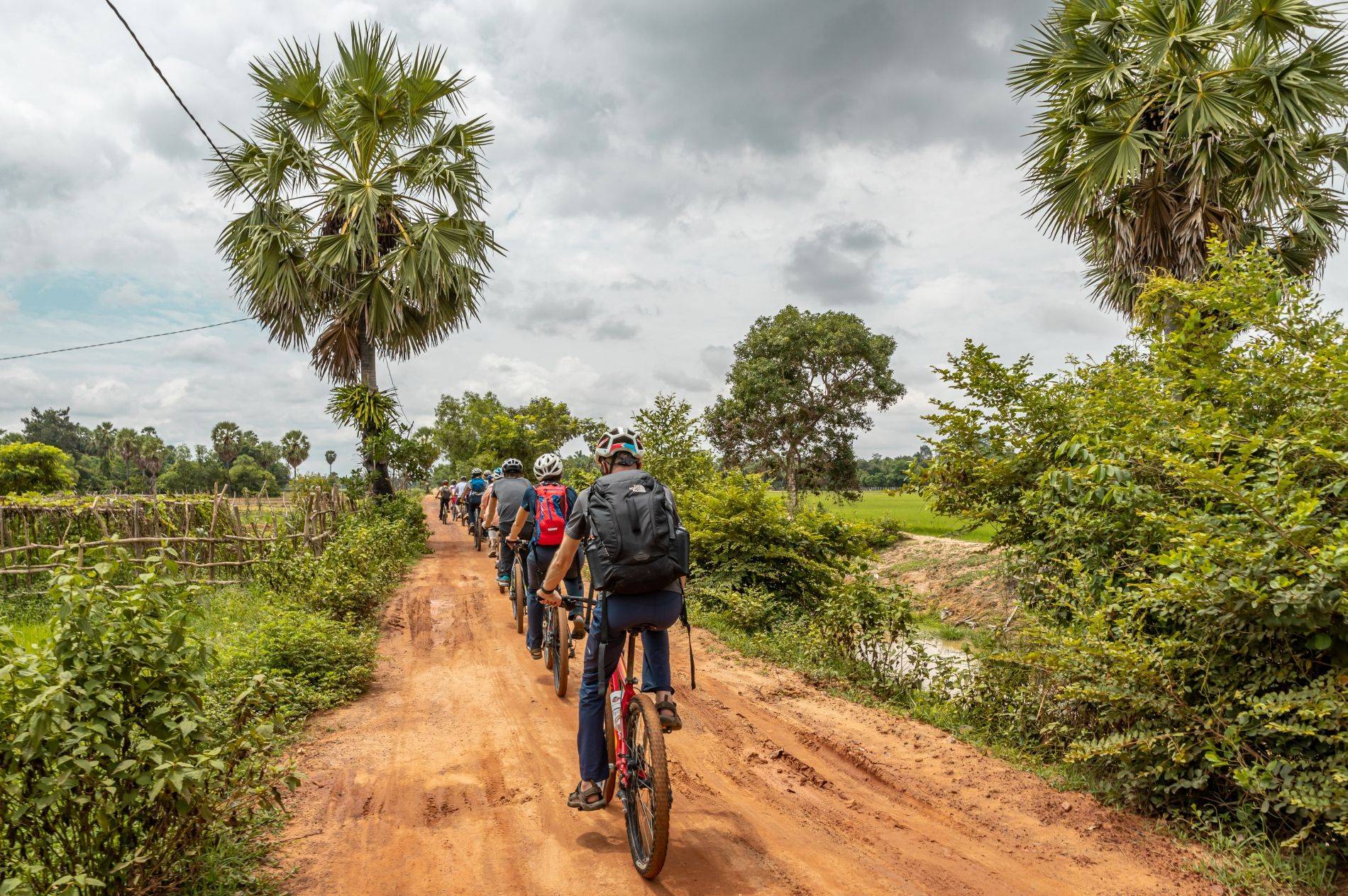 Mit dem Fahrrad zur Mekong-Insel