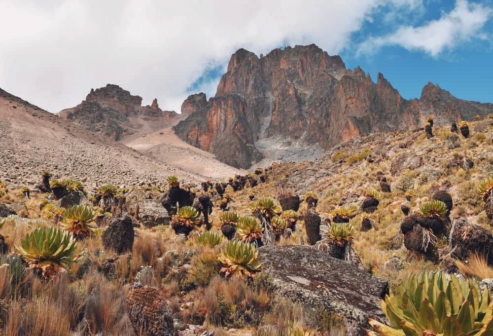 La Cordillera de Aberdares y el Monte Kenia