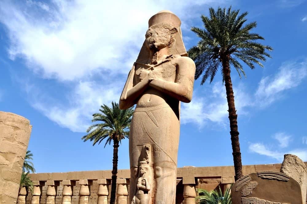 Visite du temple de Karnak et départ en dahabieh