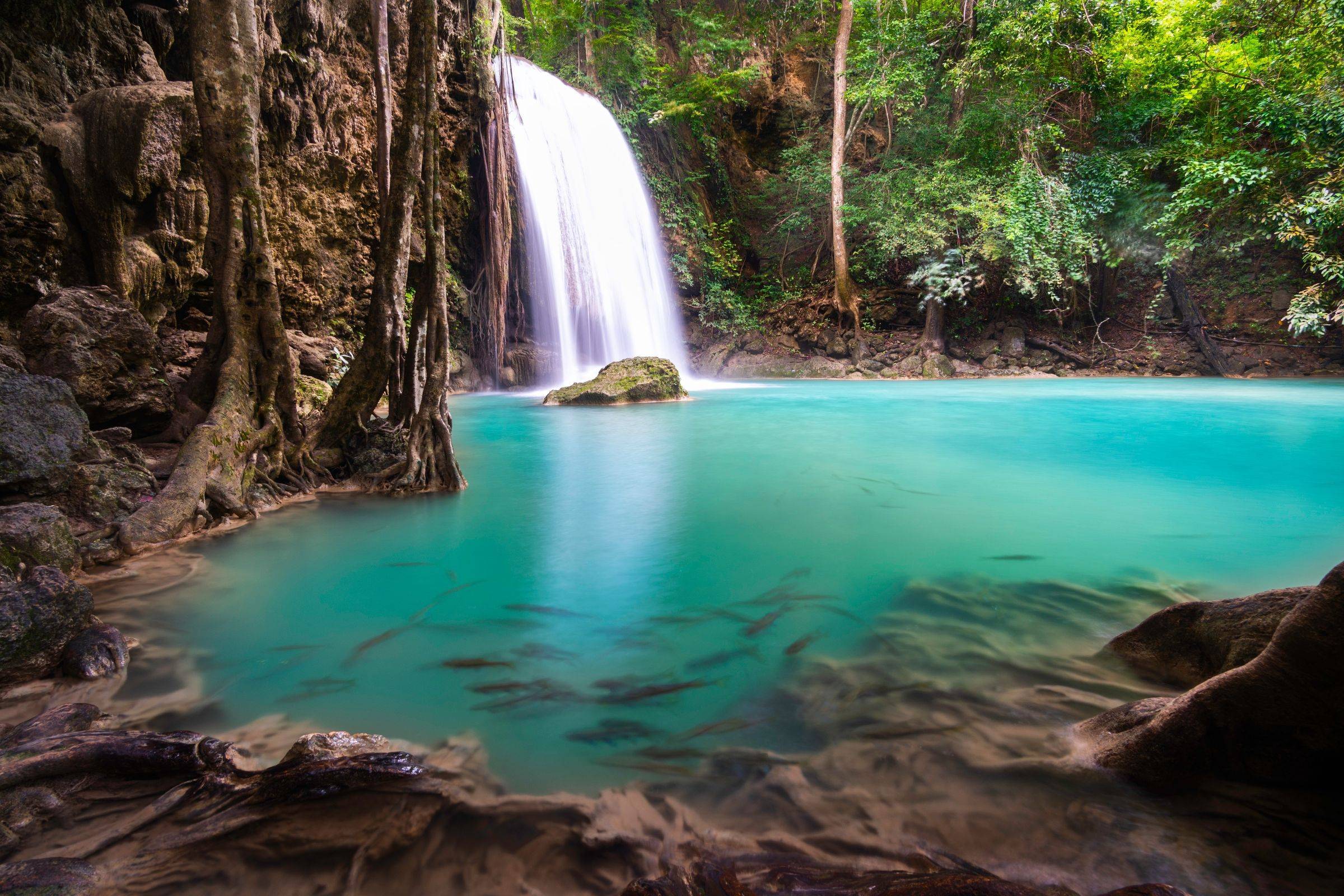 Erawan Wasserfall und Dschungelcamping
