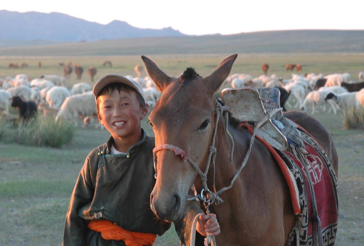 Au campement des familles nomades