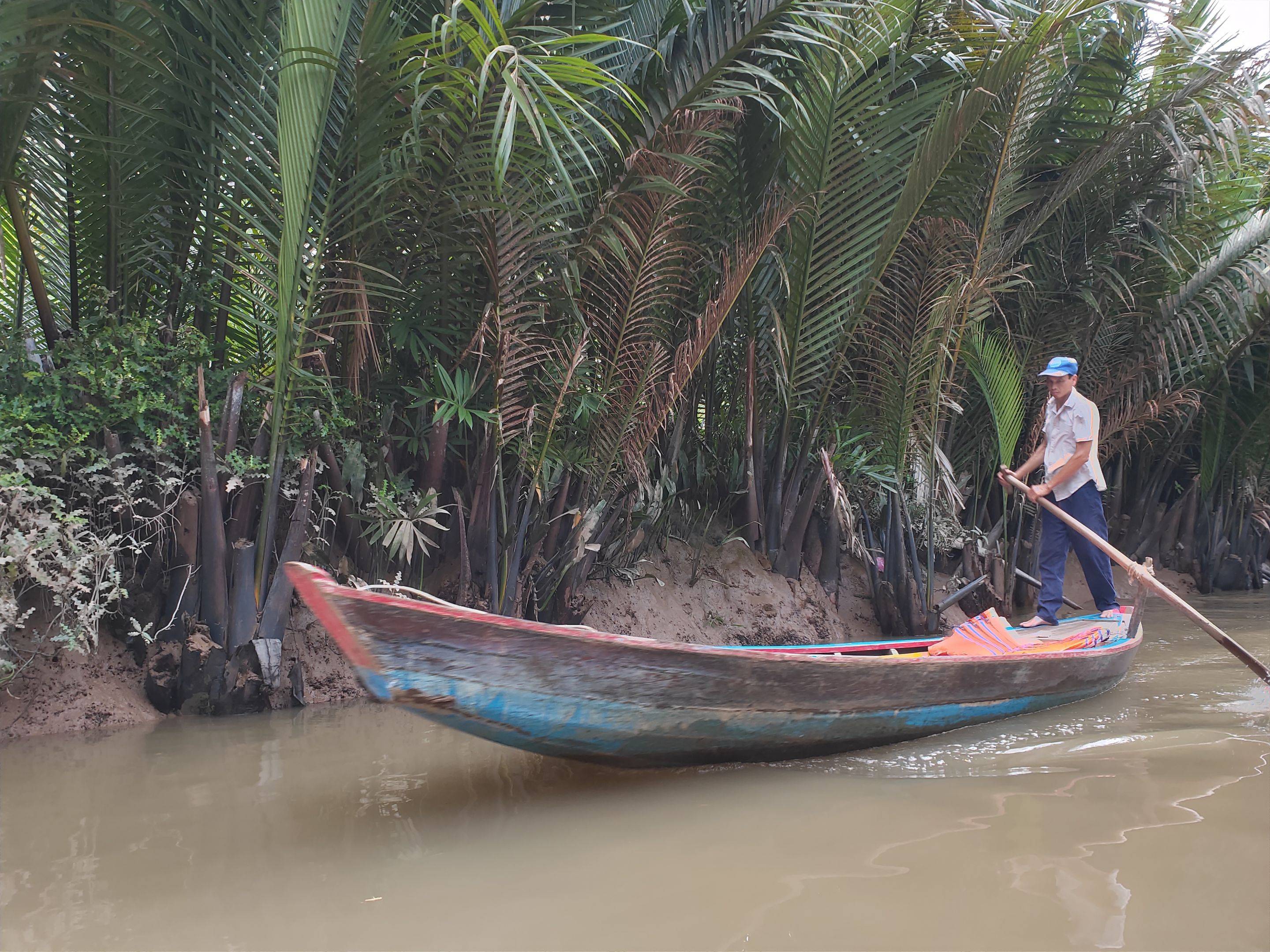 Navegando por el delta del Mekong