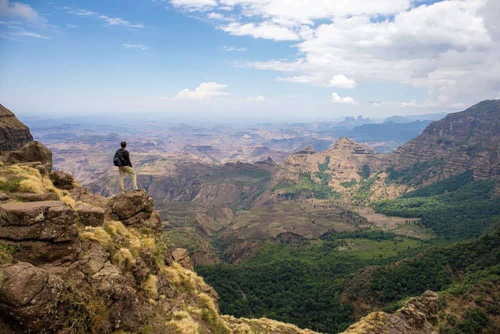 Trekking por las montañas etíopes más altas