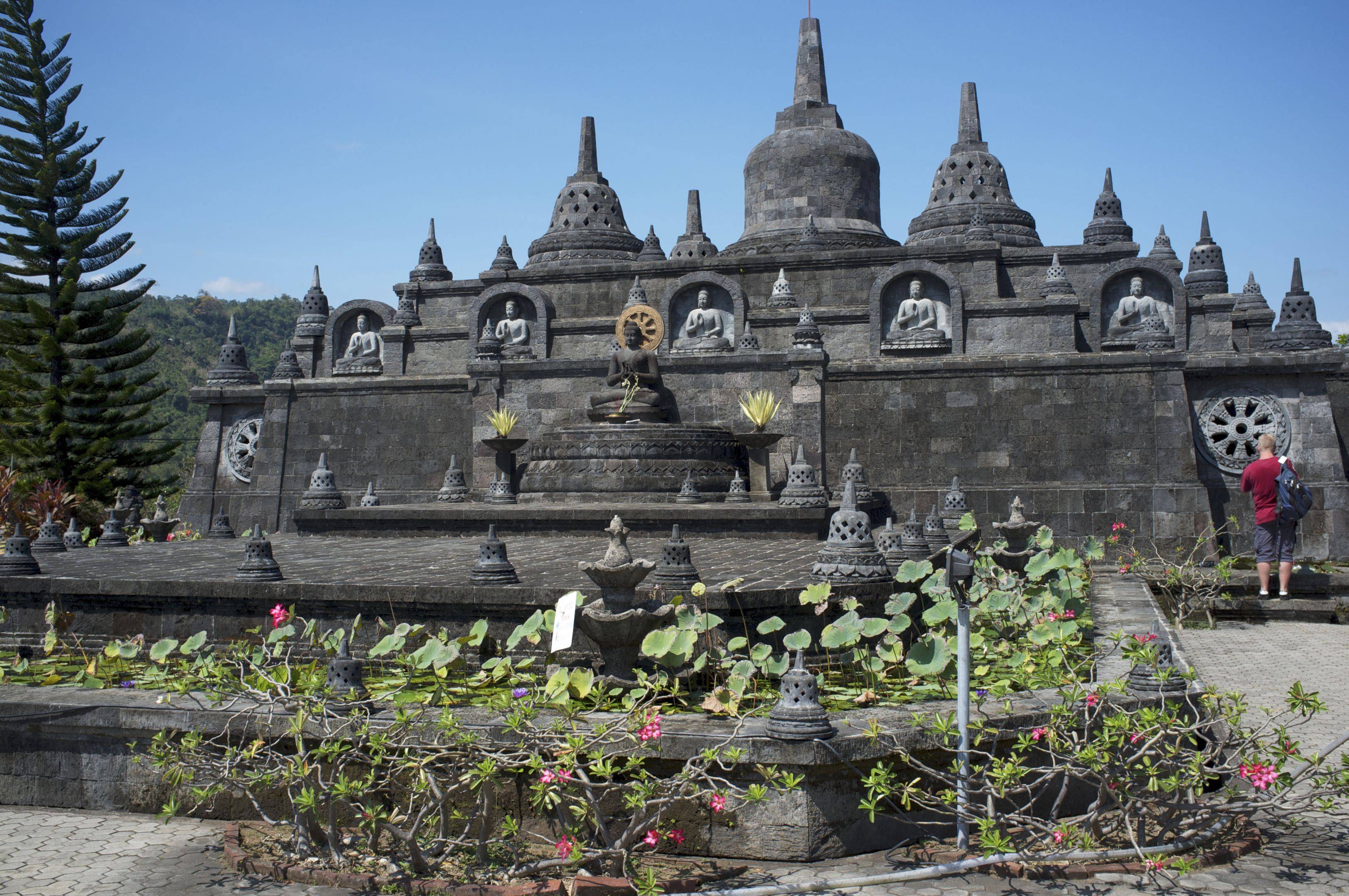Visita a las aguas termales de Banjar y al monasterio budista de Brahma Vihara