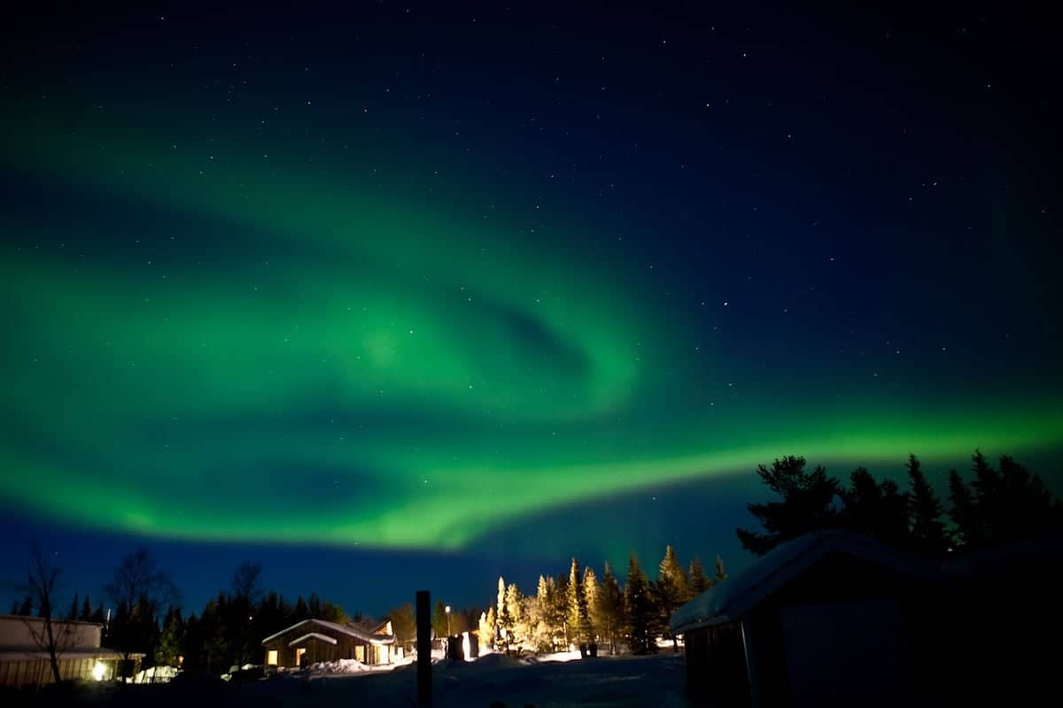 Kiruna y la aurora boreal de Suecia
