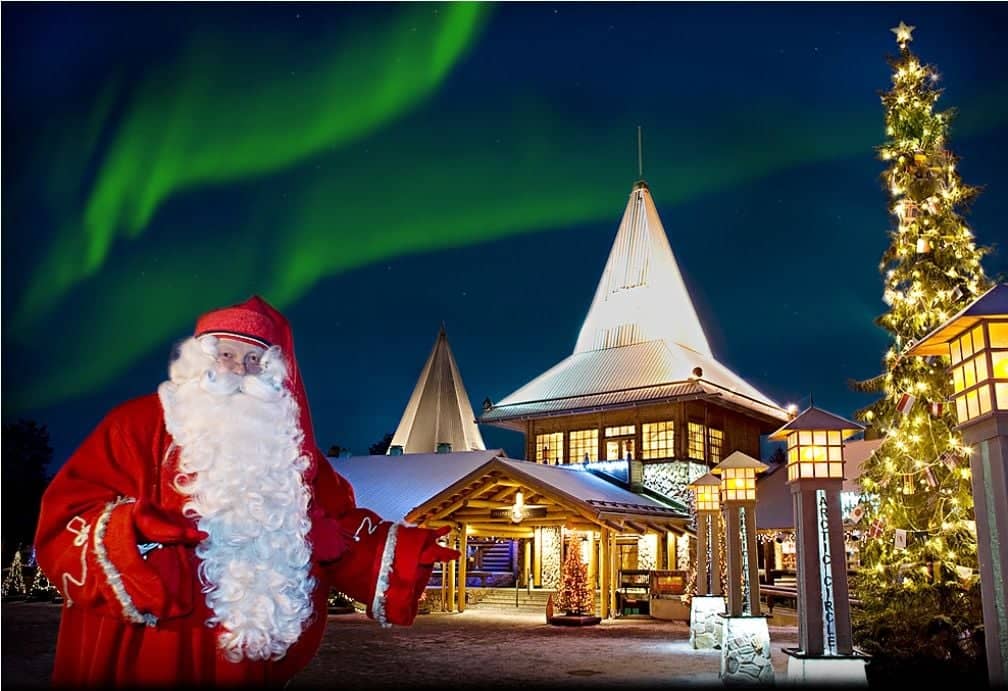 Visita a Papá Noel y Auroras Boreales