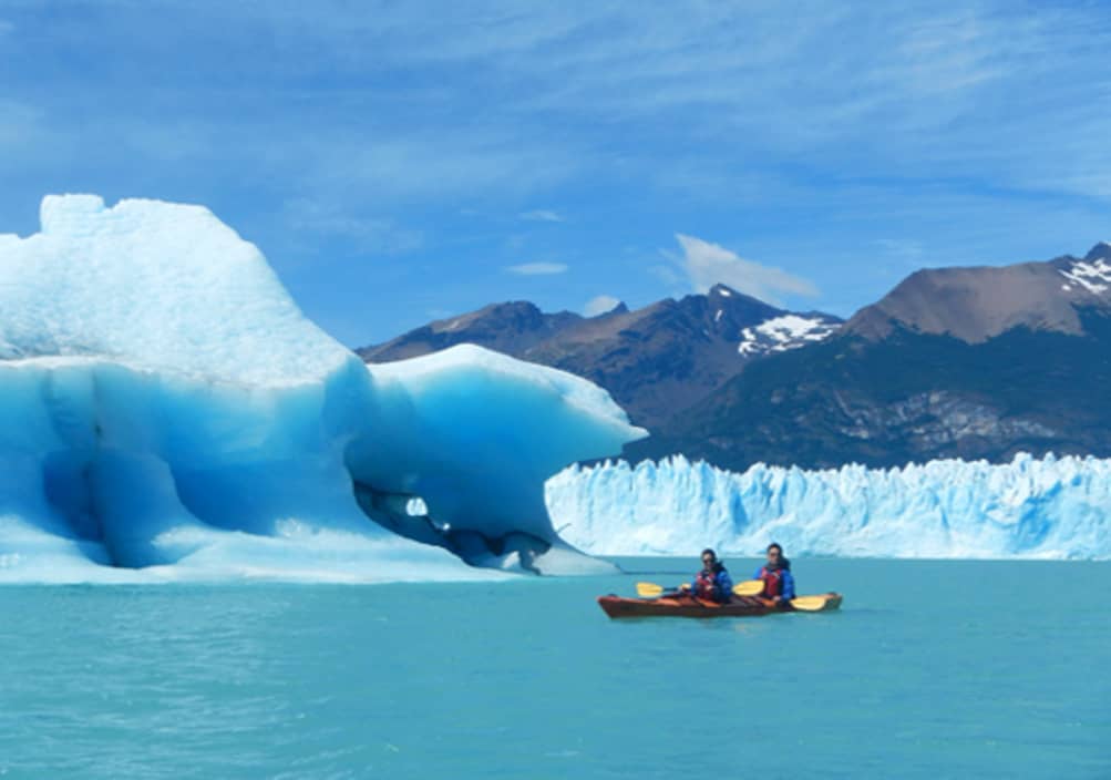 Les eaux du Perito Moreno en kayak
