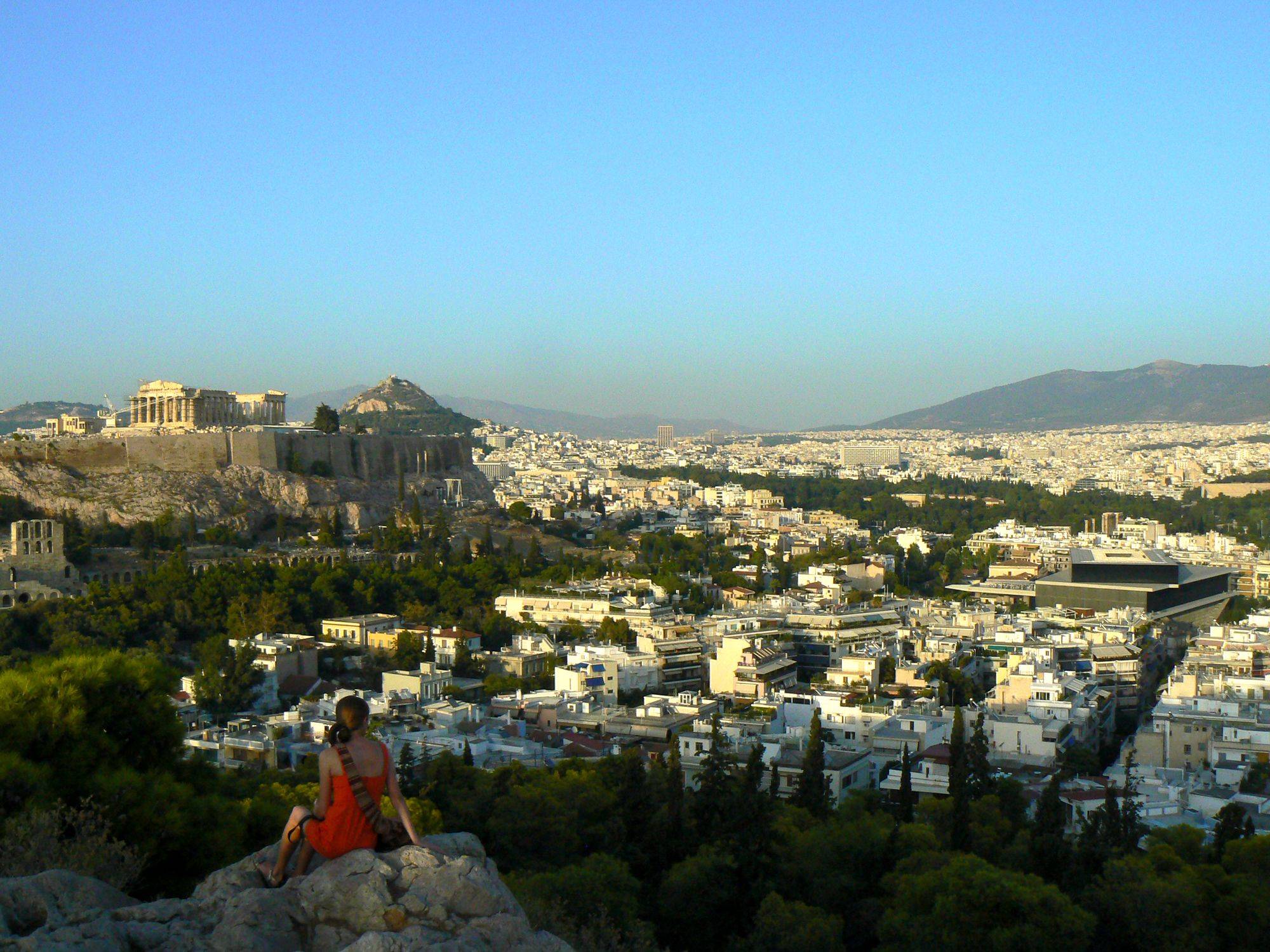 Aankomst in Athene