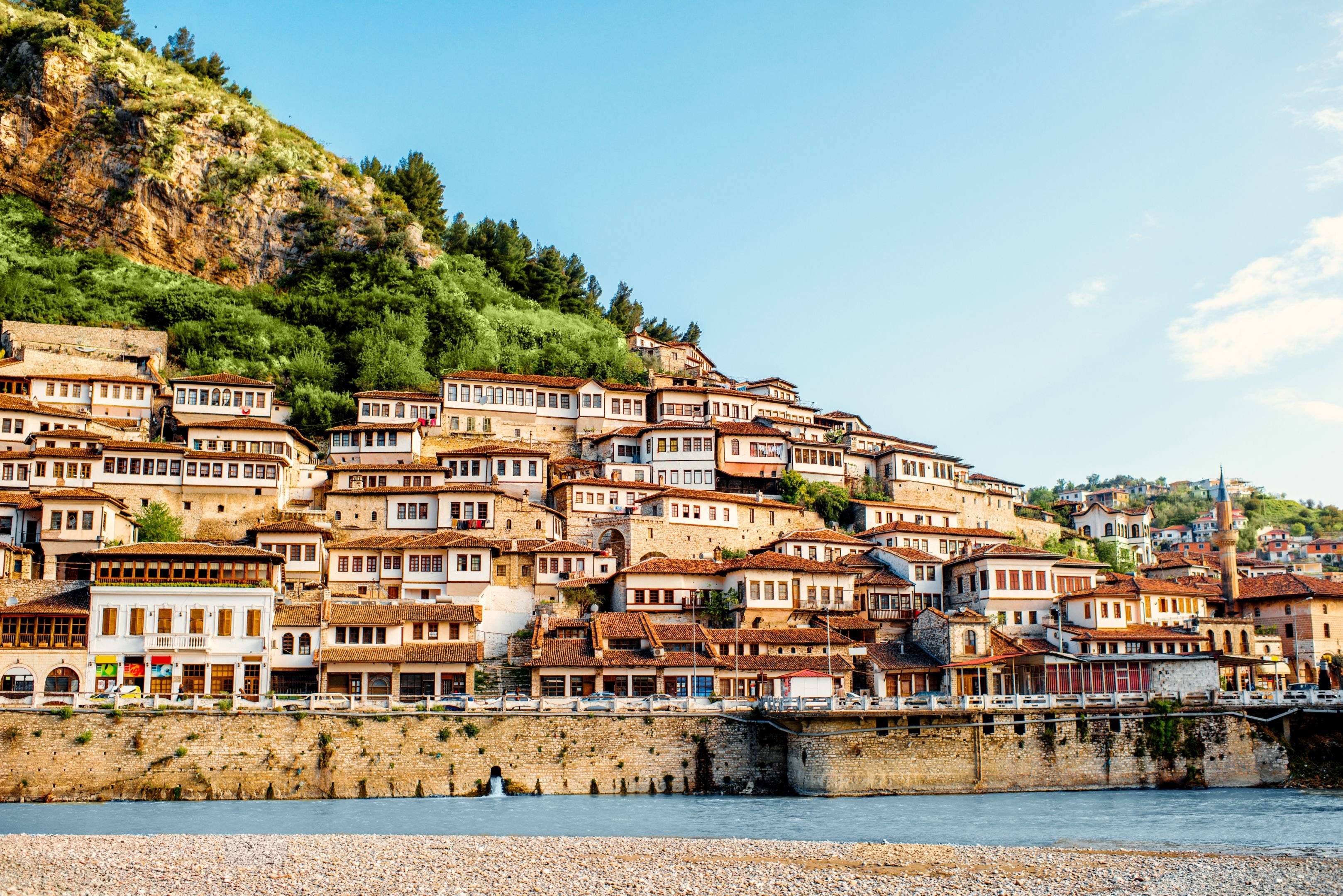 Amfitheater Durres en UNESCO-stad Berat