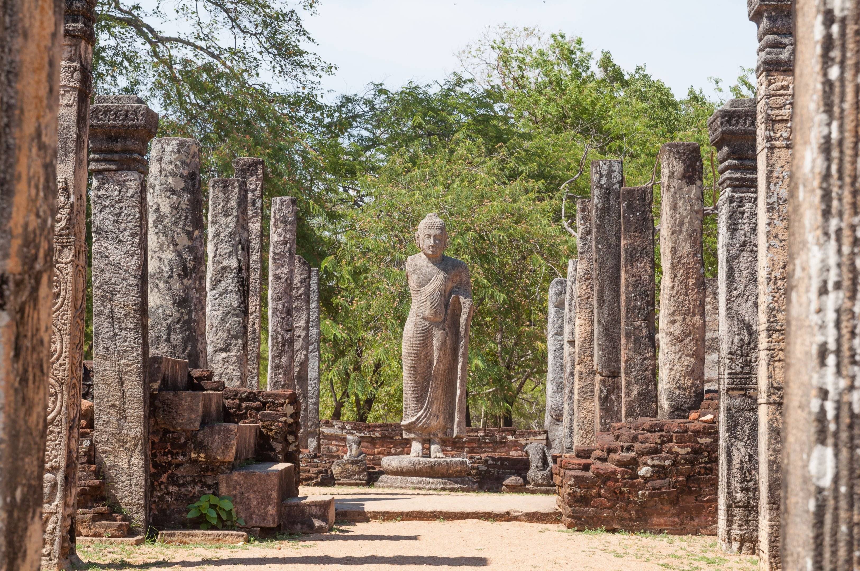 De ruïnes van Polonnaruwa