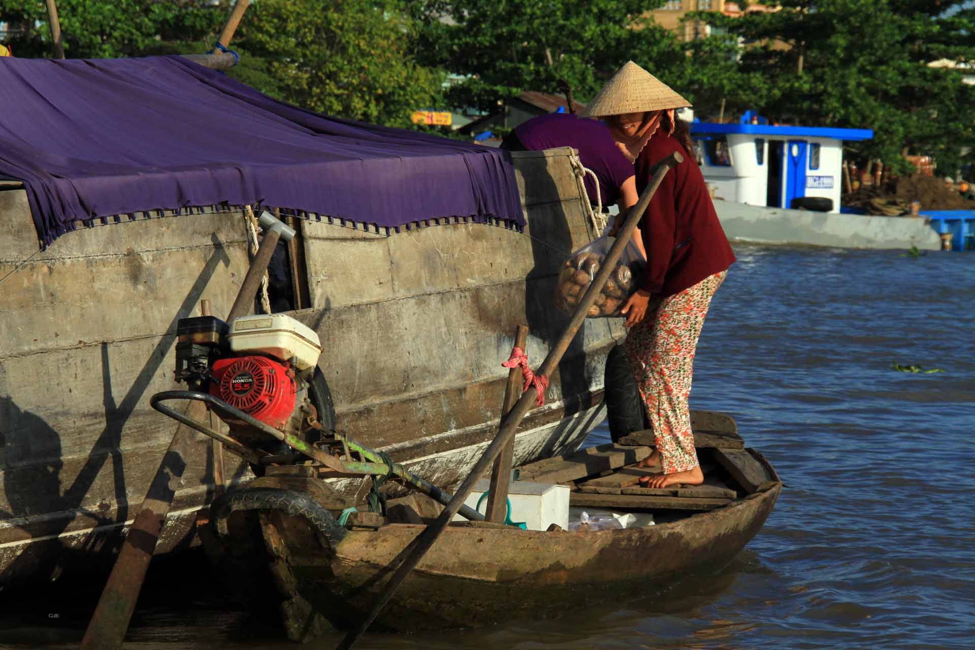 El mercado flotante Cai Rang 