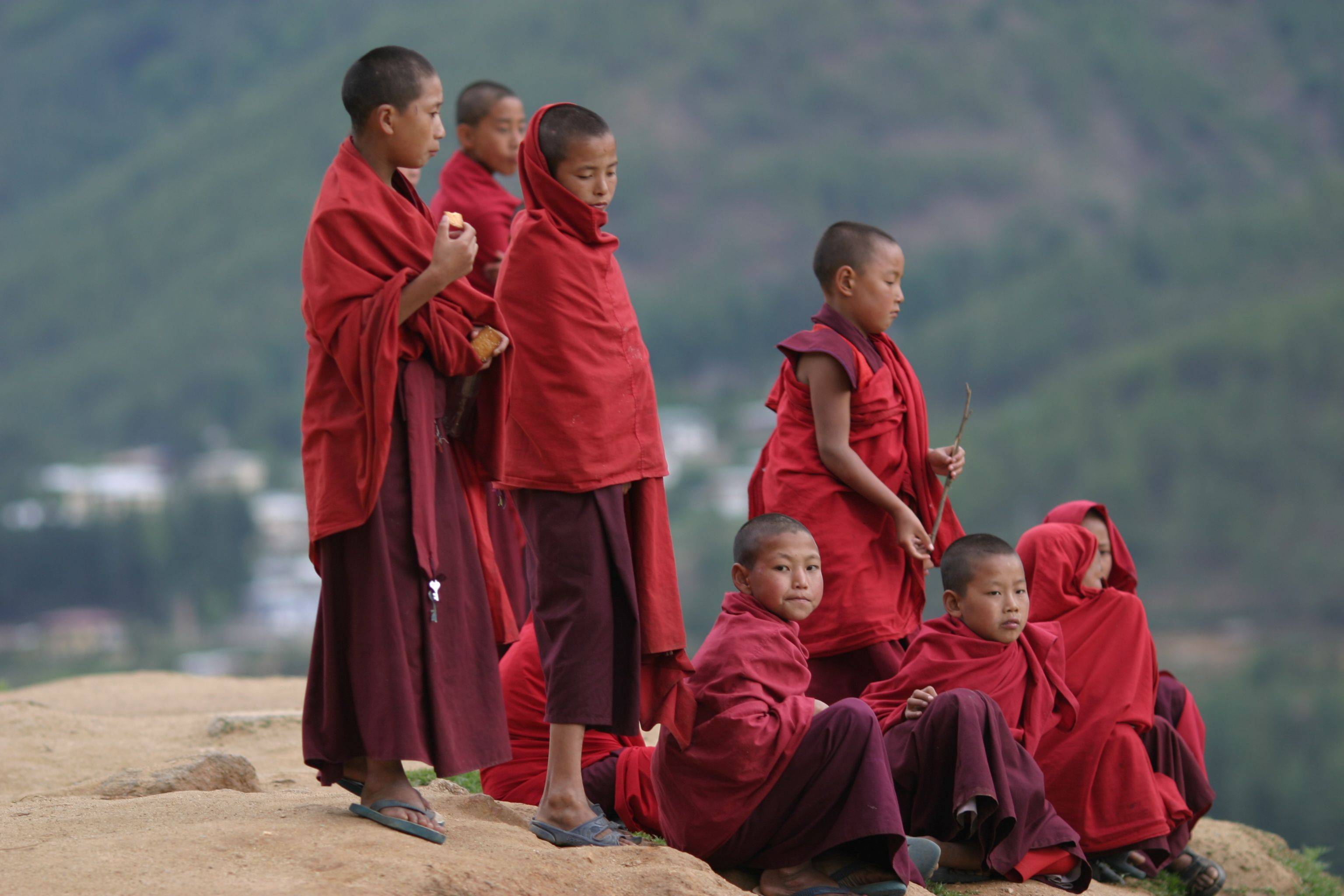 Día de visitas en Punakha