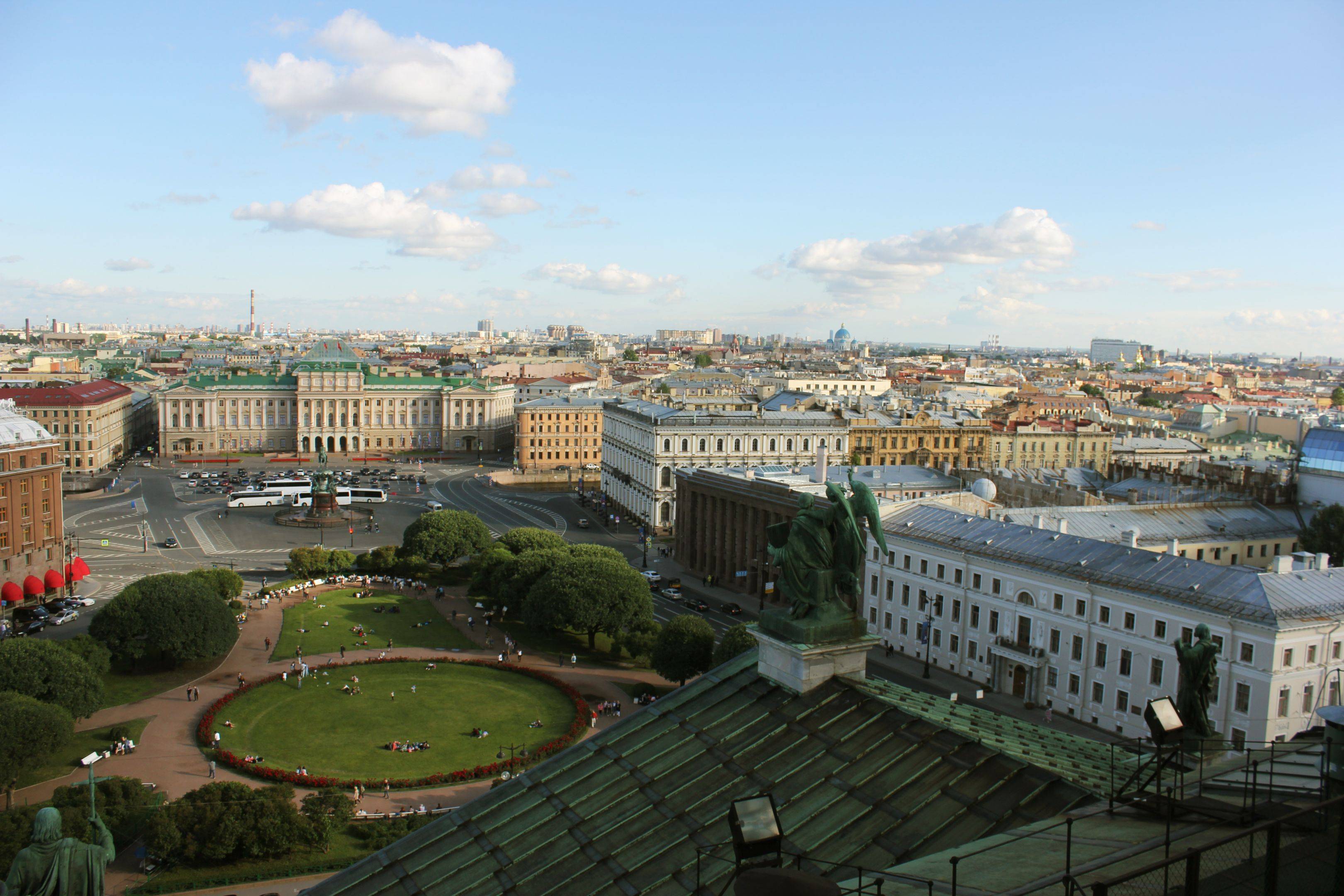 Saint-Pétersbourg vue du ciel