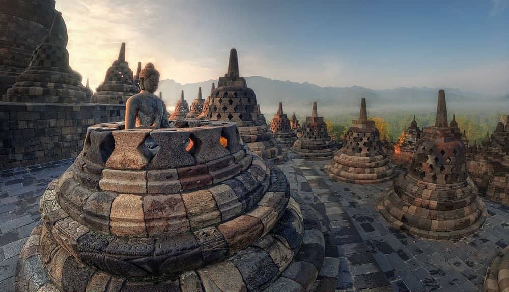 Bezoek aan de Borobudur en Prambanan Tempel