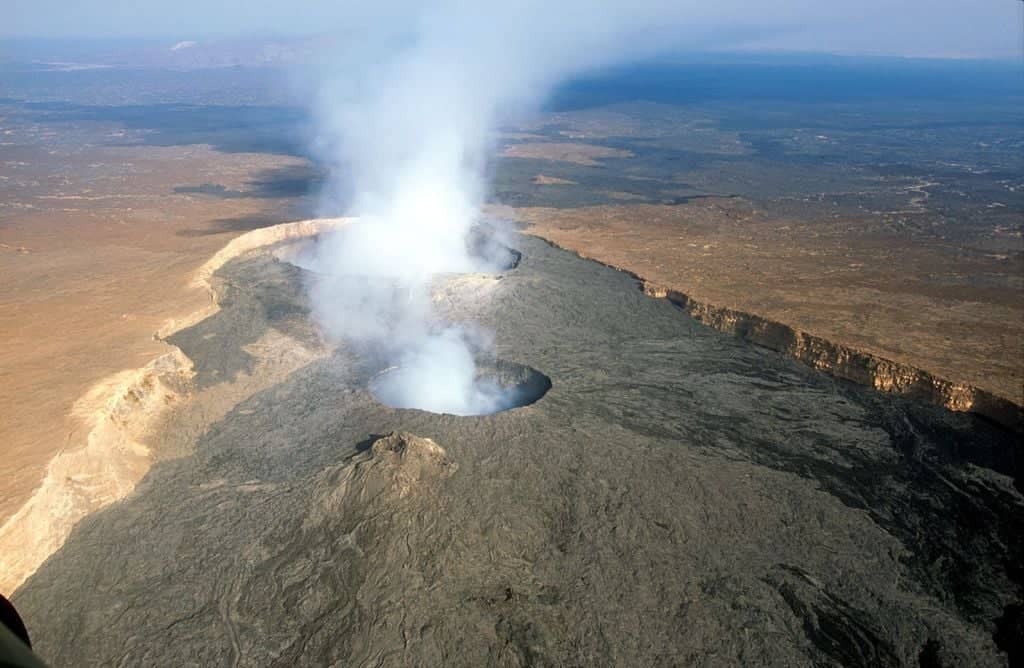 Danakil : Aktiver Vulkan Erta Ale