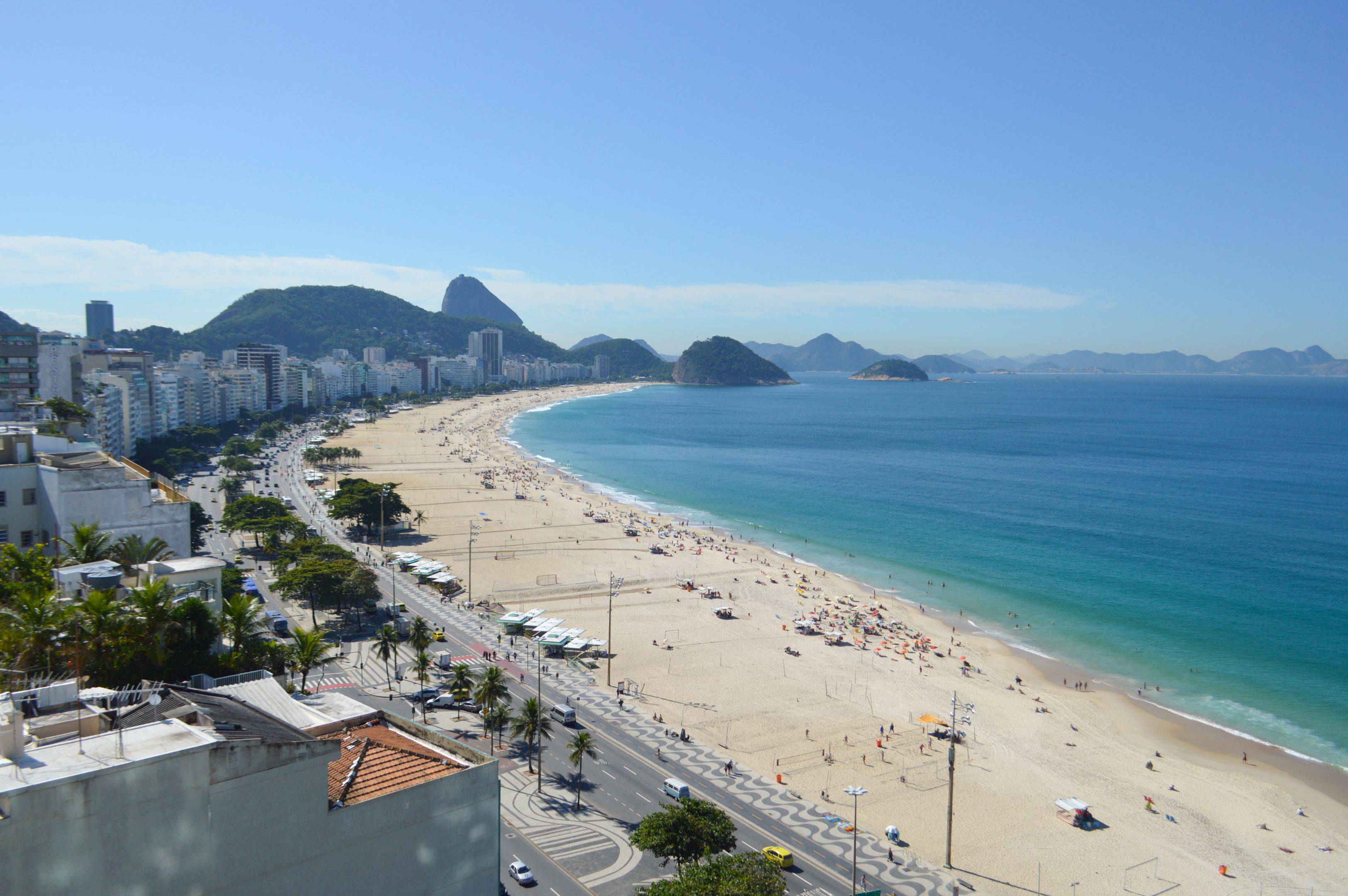 Il Corcovado e il centro di Rio de Janeiro