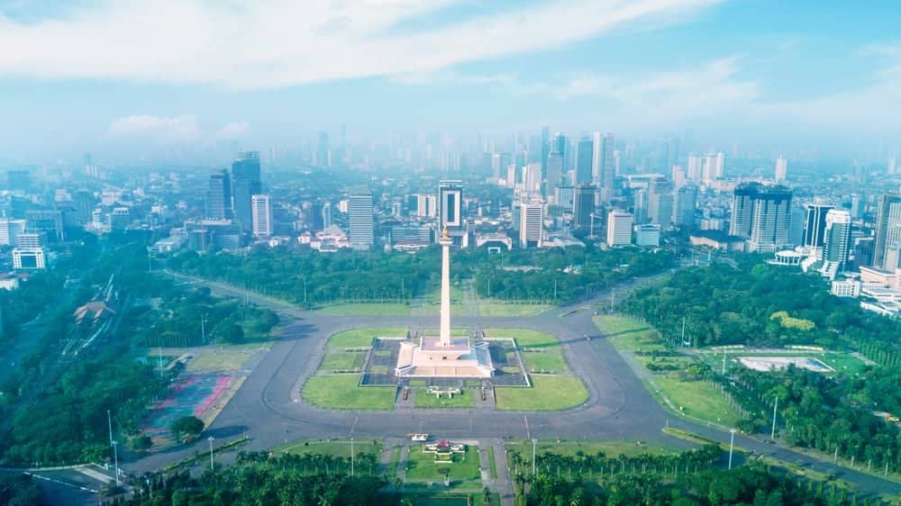 Het nationale monument in Jakarta