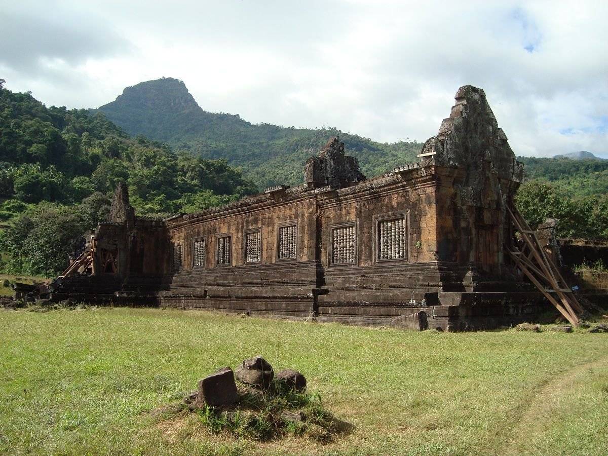 Bateau local sur le Mékong et visite des vestiges de Vat Phou