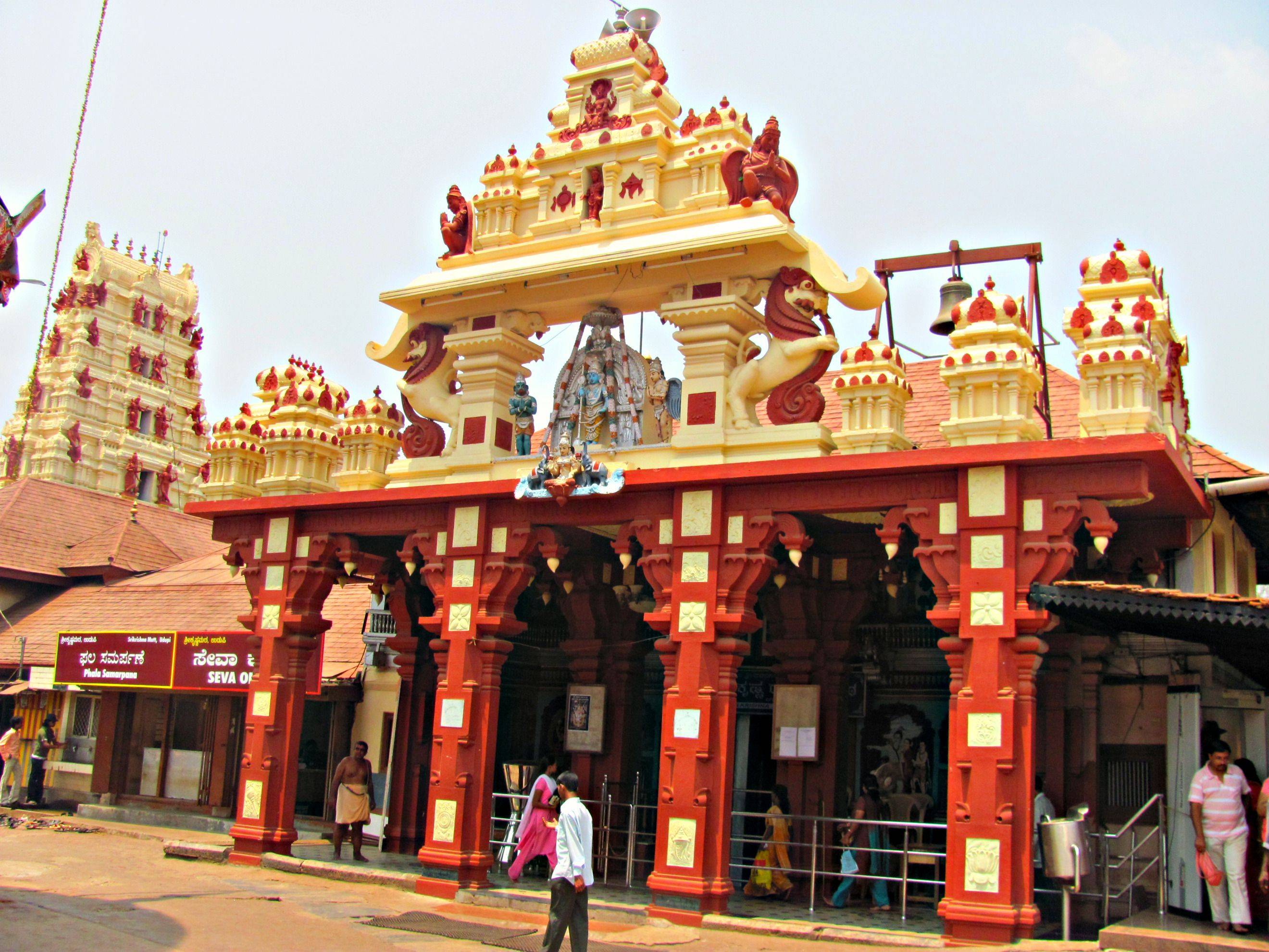 Der Tempel Krishnas in Udupi