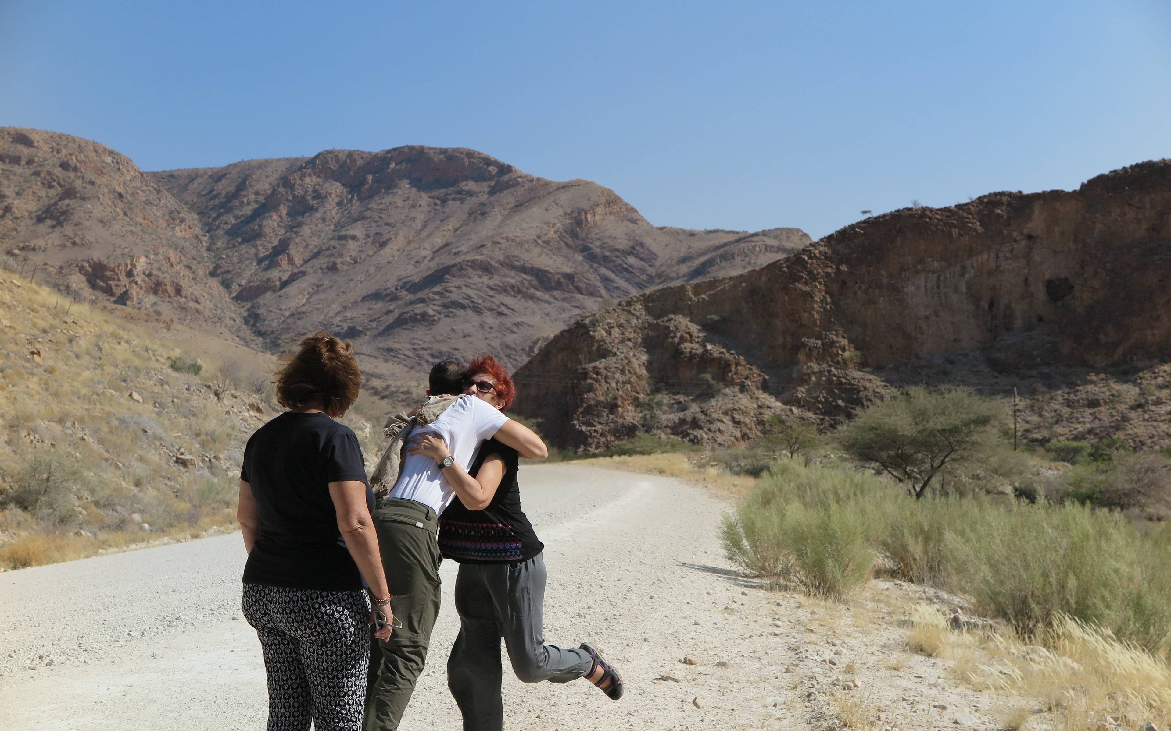 En camino al desierto del Namib