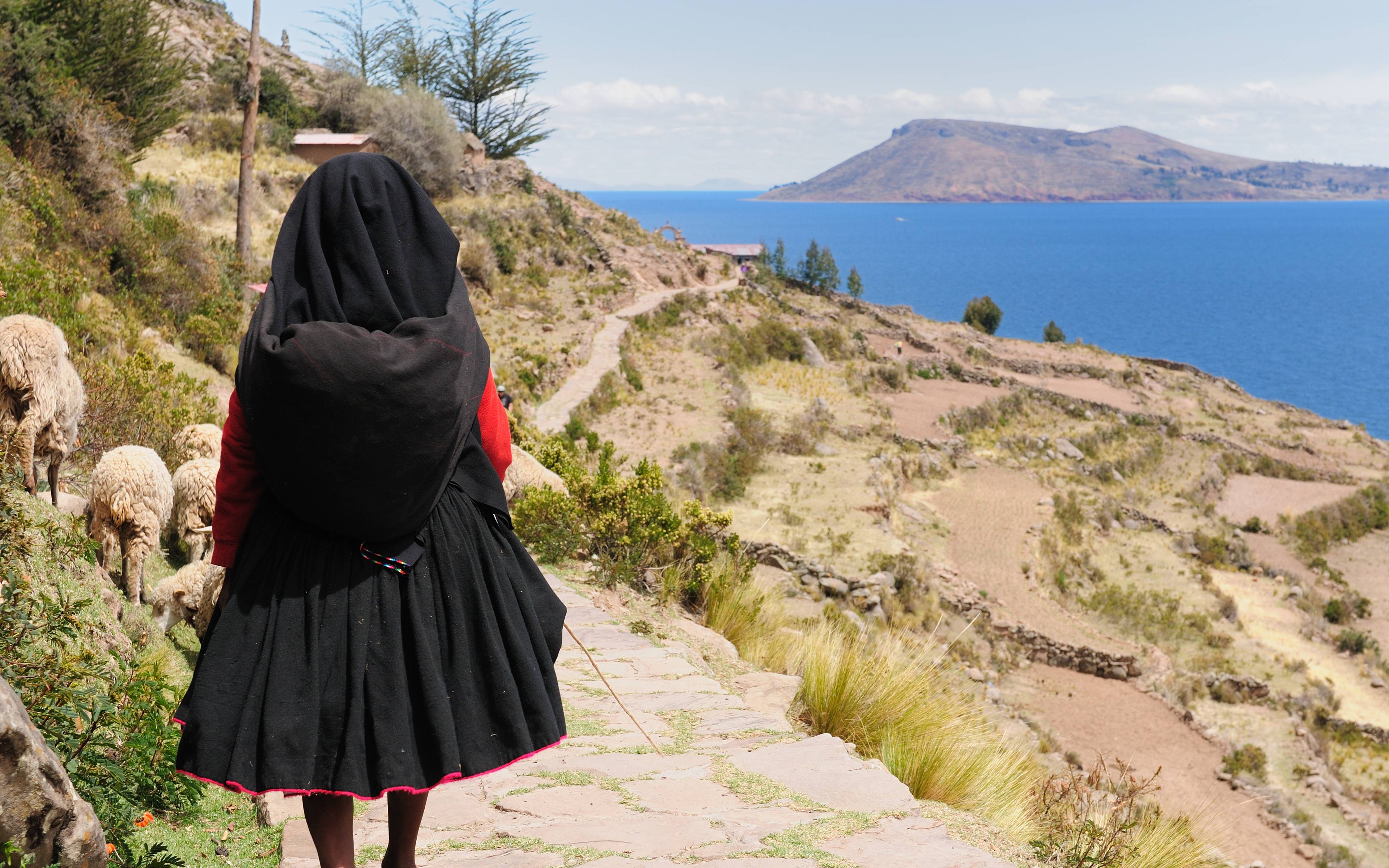 Voilier sur le Lac Titicaca
