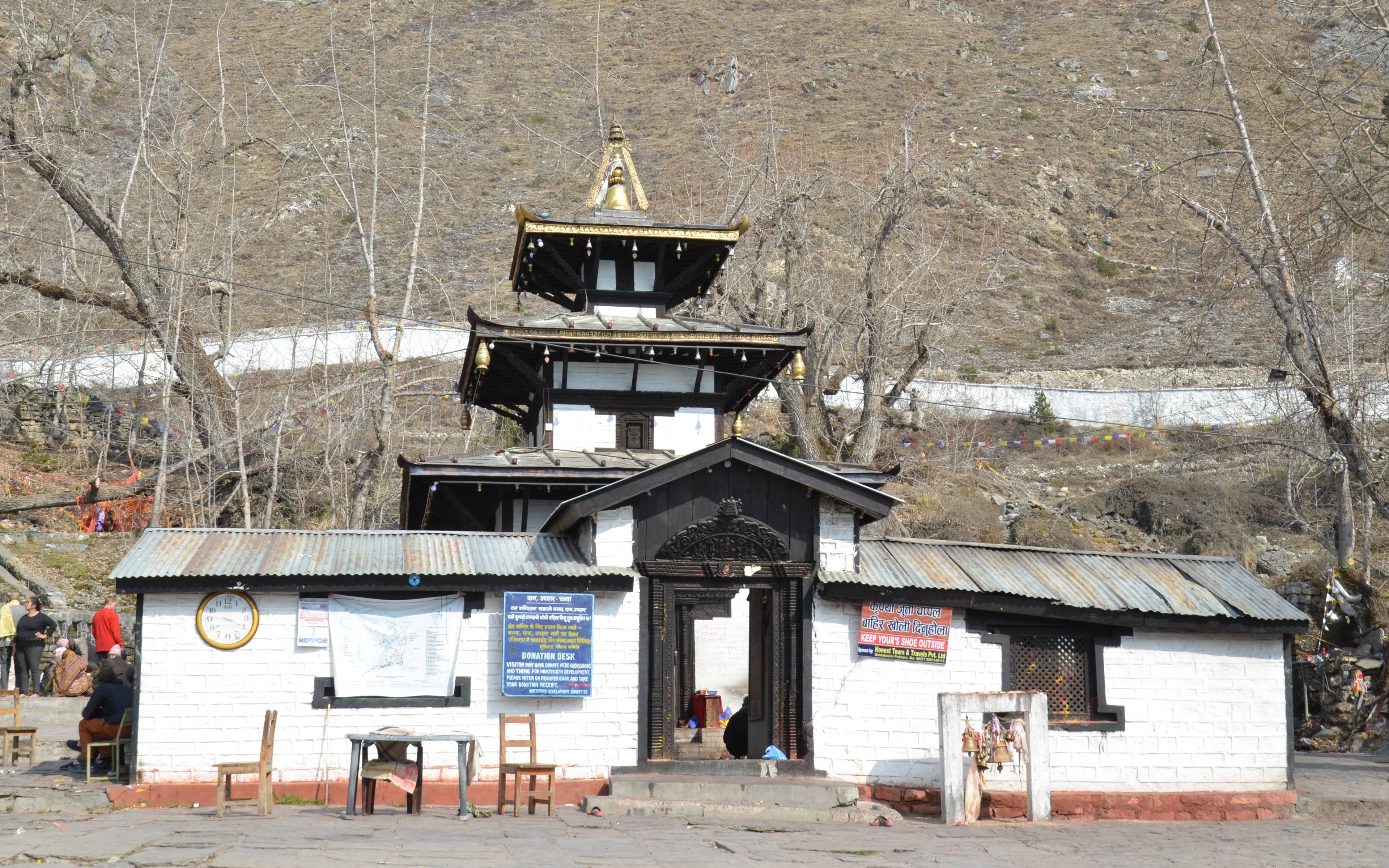 Il famoso tempio di Muktinath