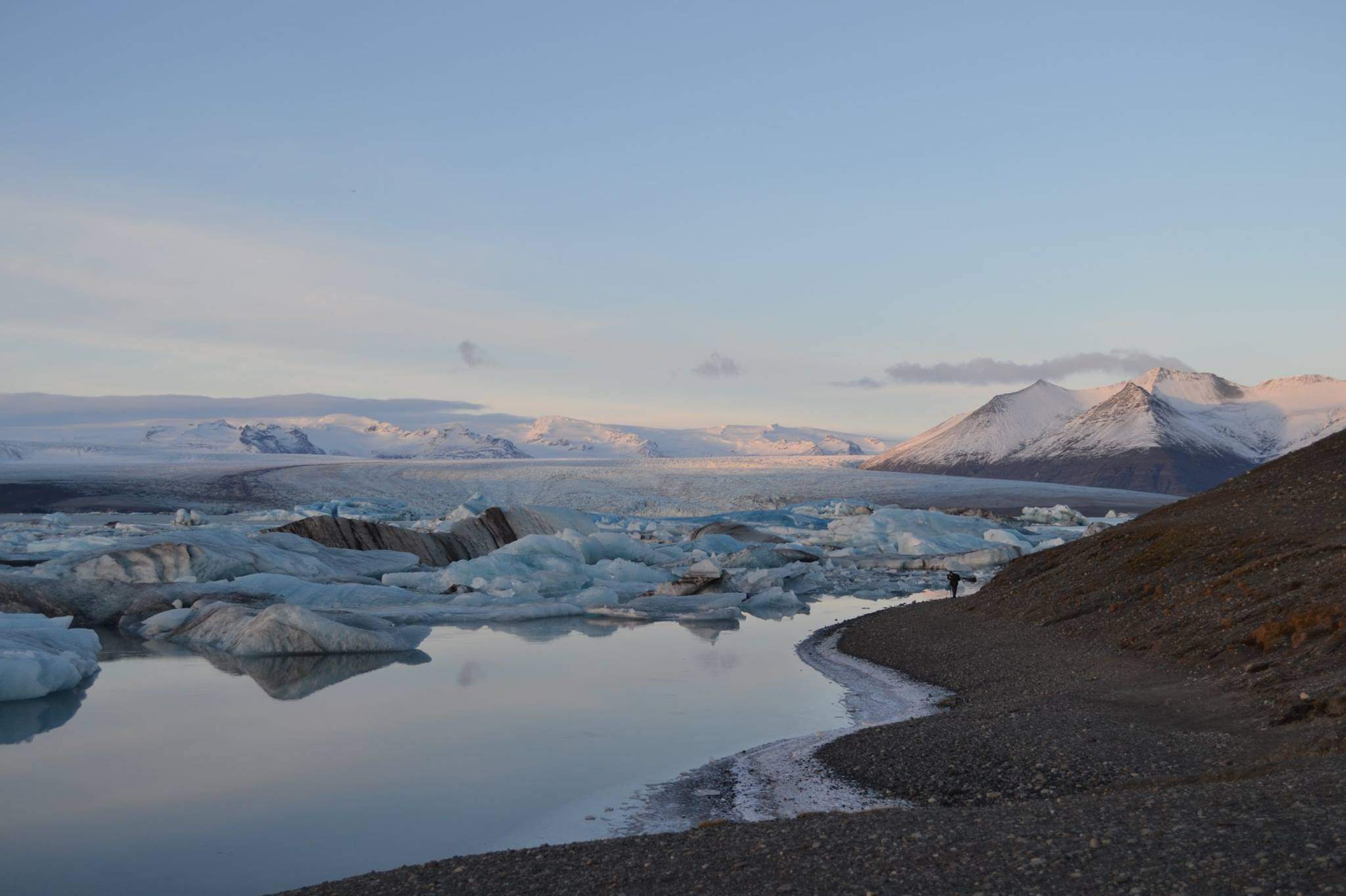 Au pied du grand glacier Vatnajökull