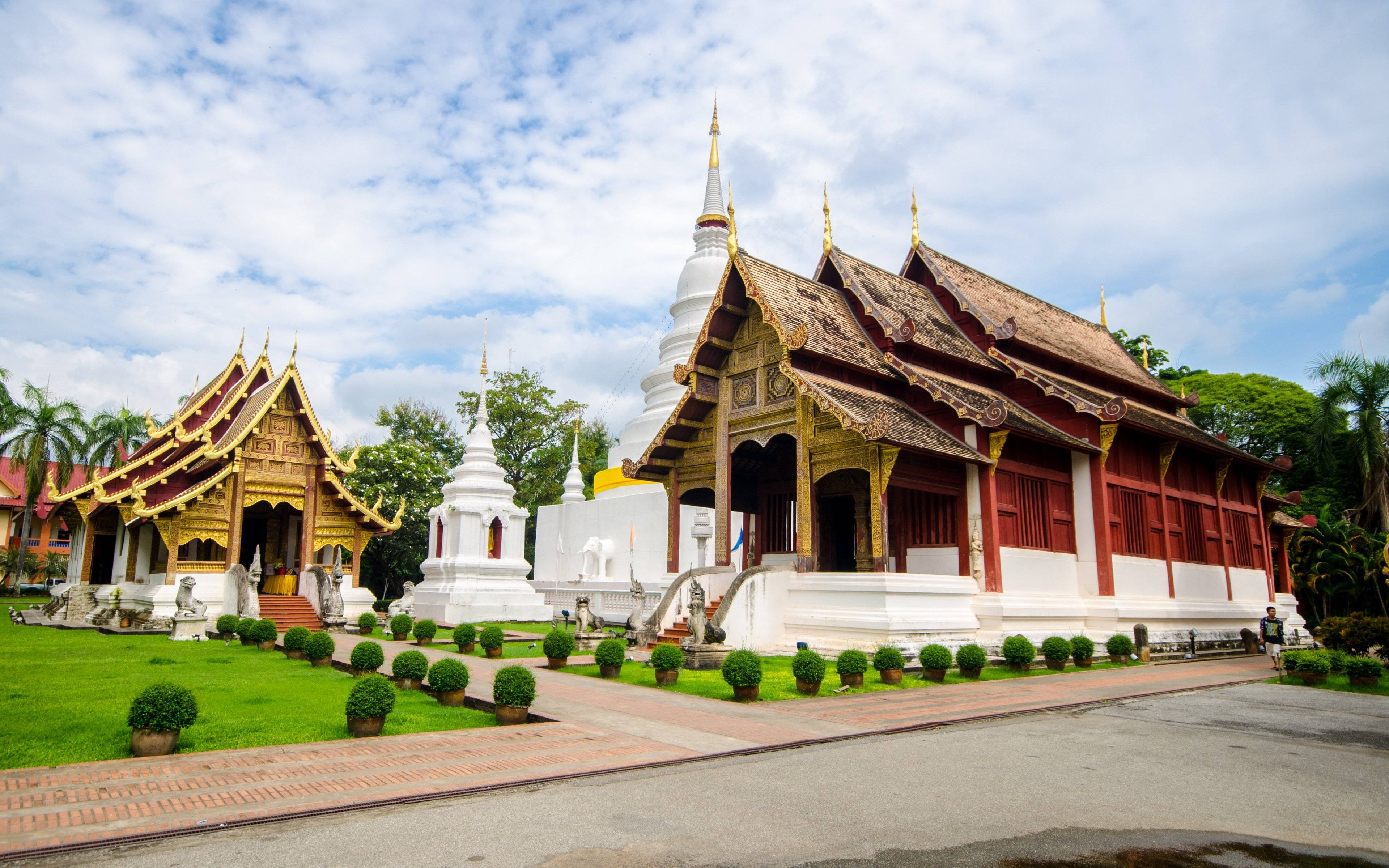 Visite d'anciens temples de Chiang Mai et Excursion en bateau sur la rivière Ping