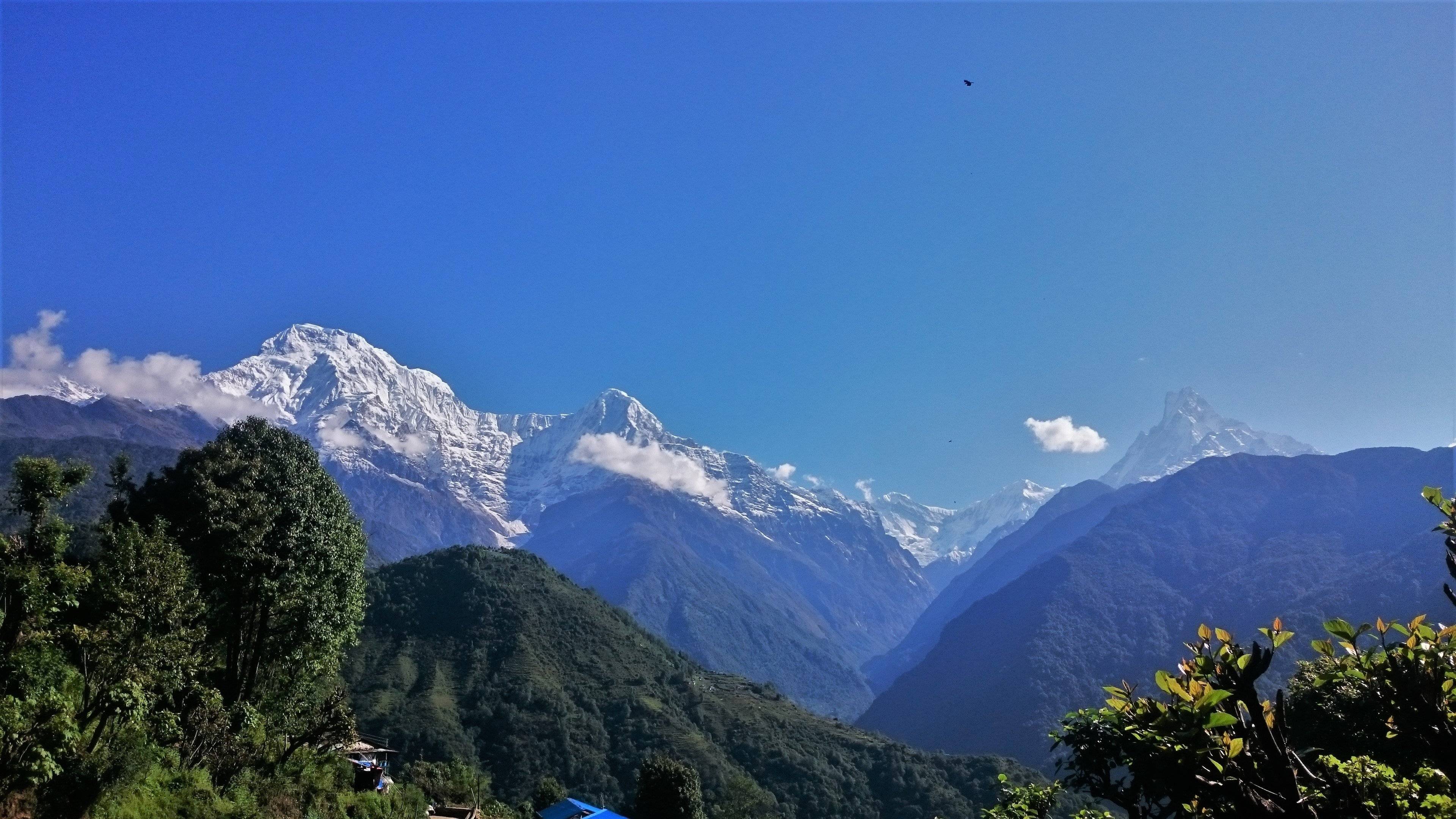 Descente  jusqu'à Ghandruk (1900m) et retour à Pokhara