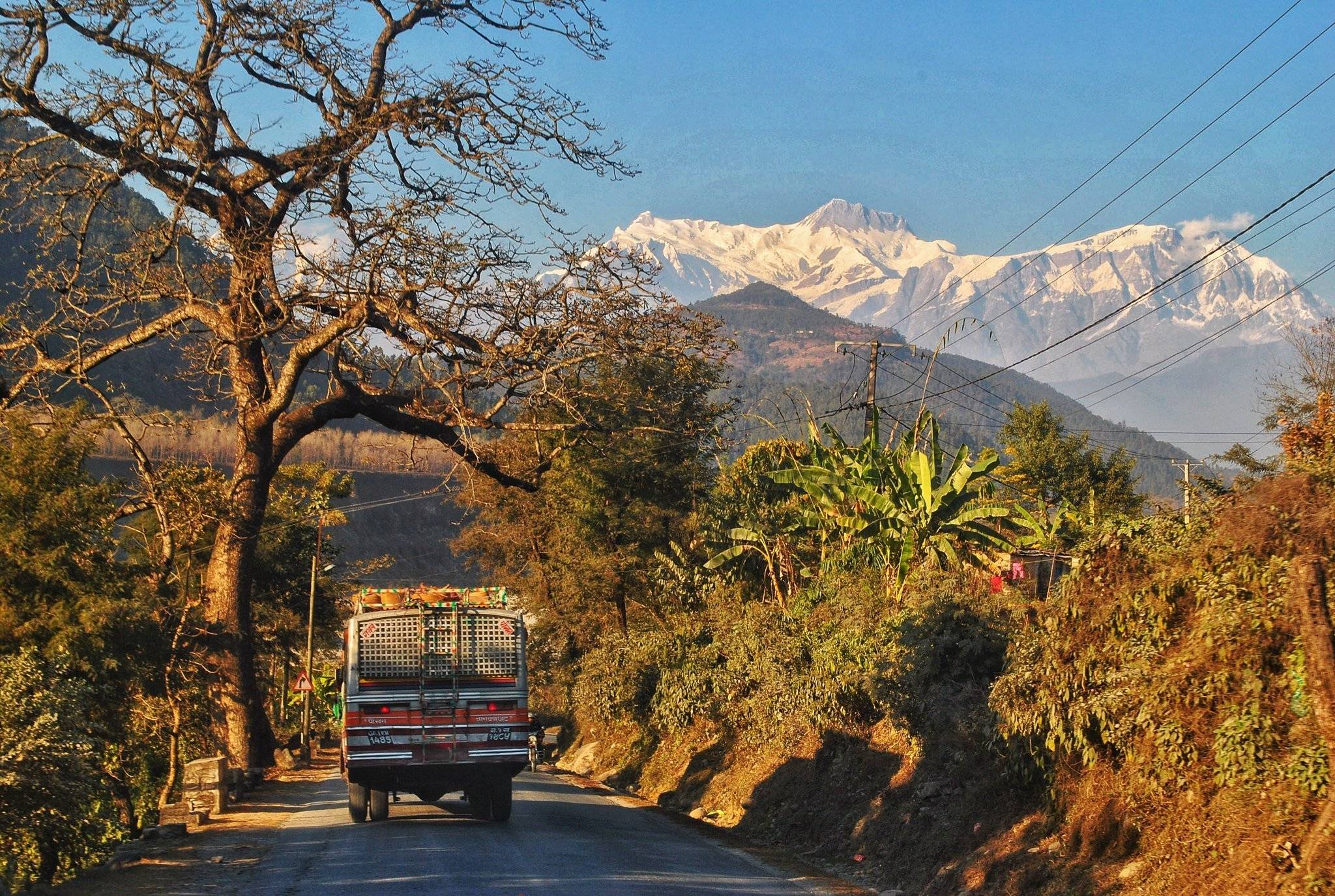 Route vers Katmandou et dîner chez l'habitant