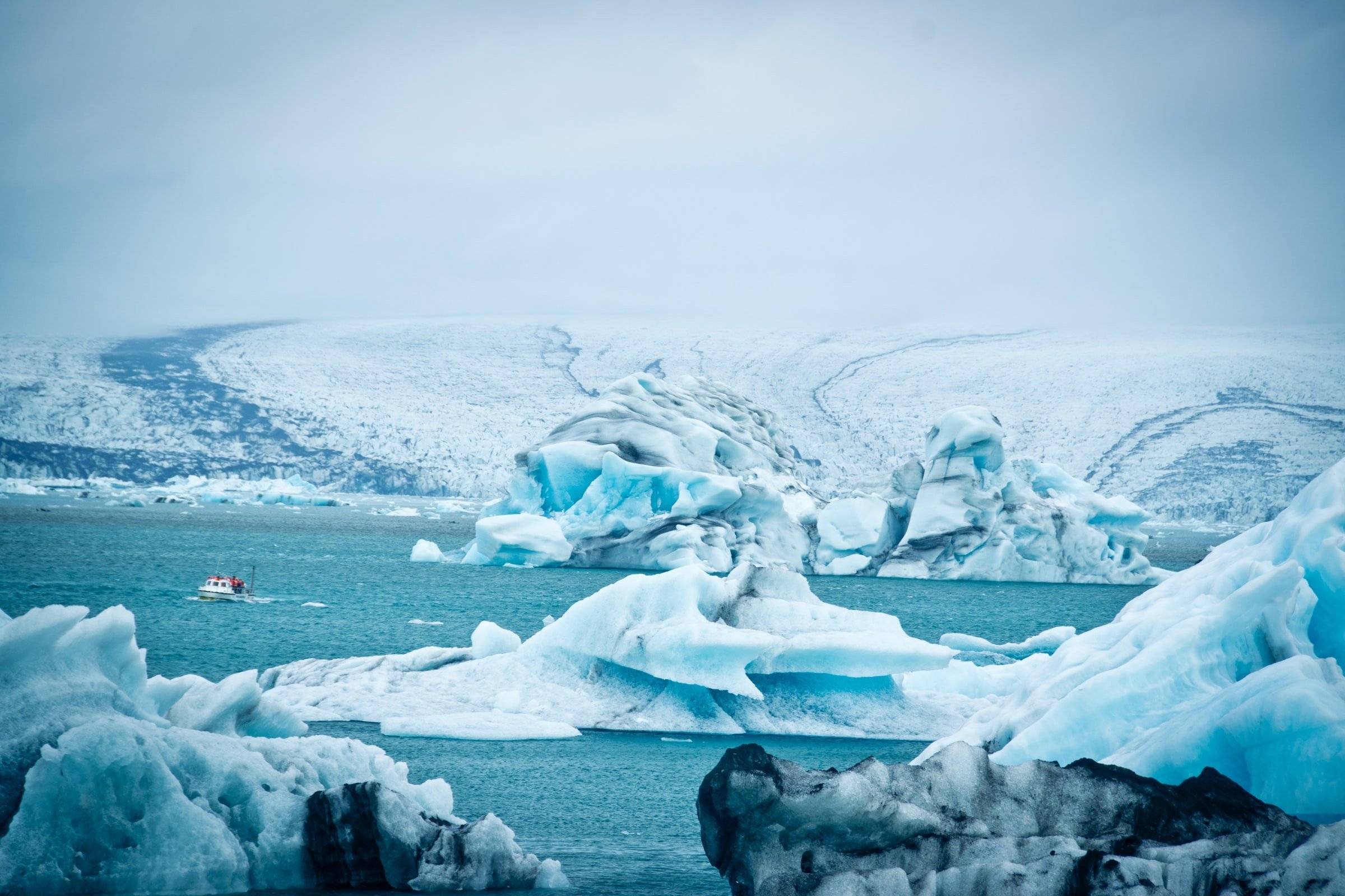 Laguna glaciar de Jökullsárlón + el sur de Islandia