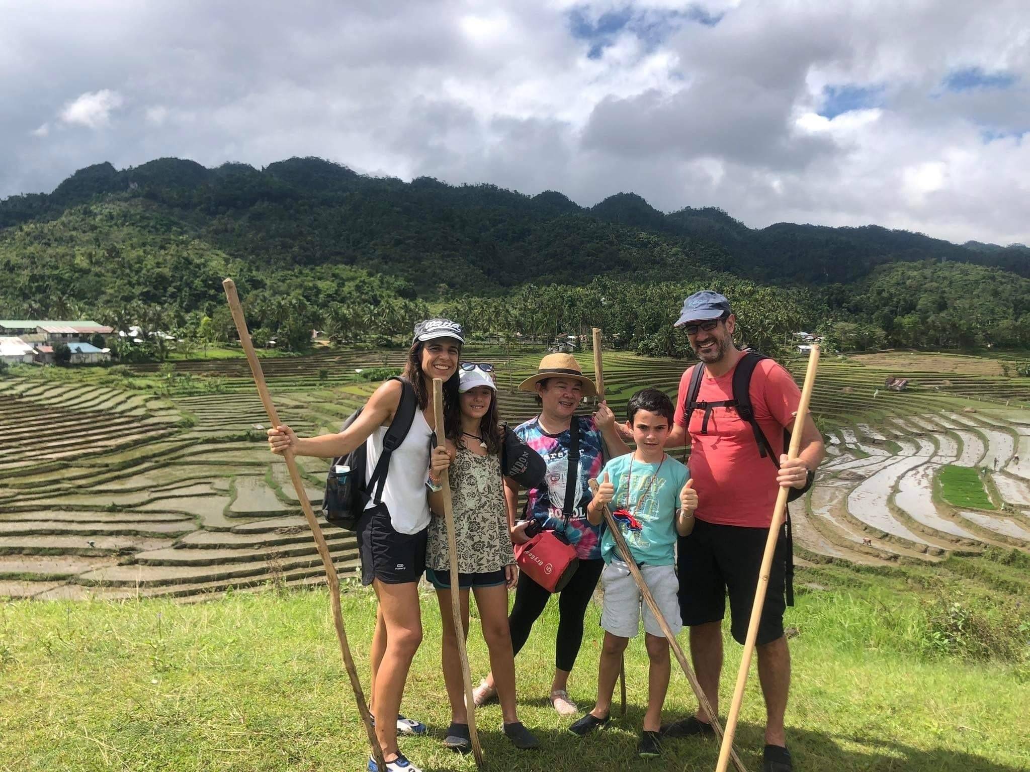 Explorando los arrozales de Candijay