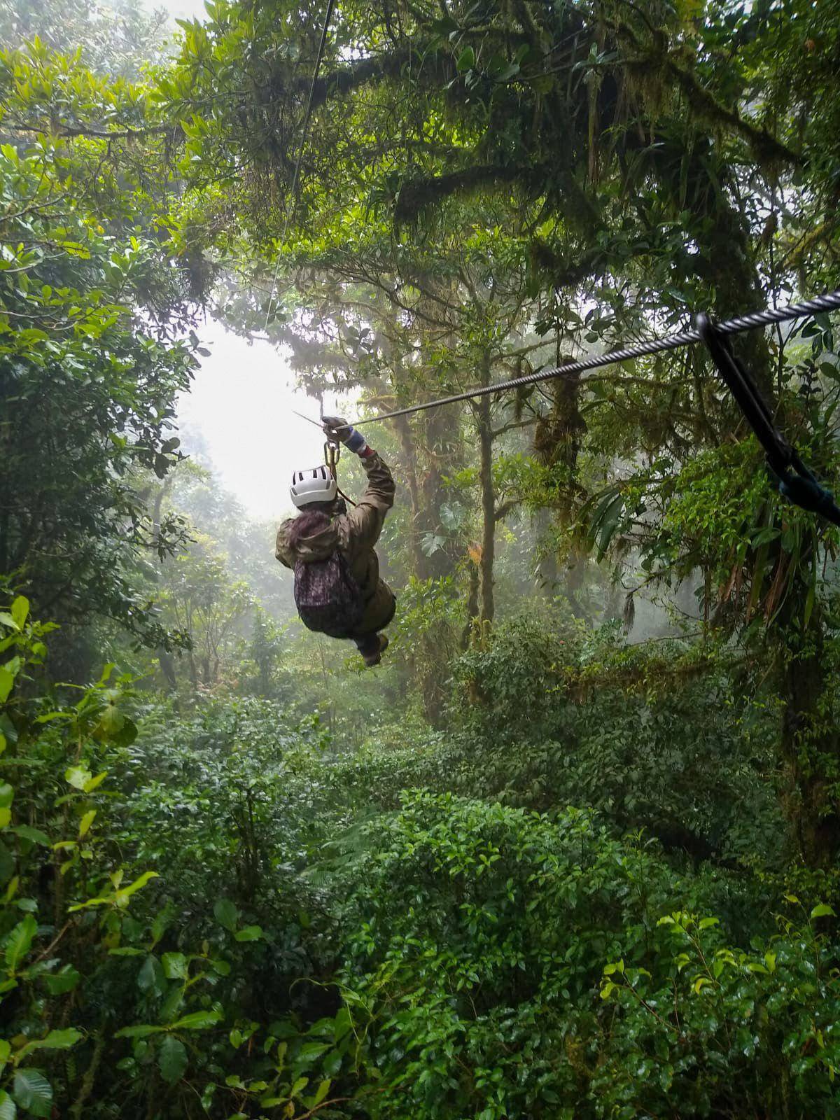 Ziplining in Monteverde