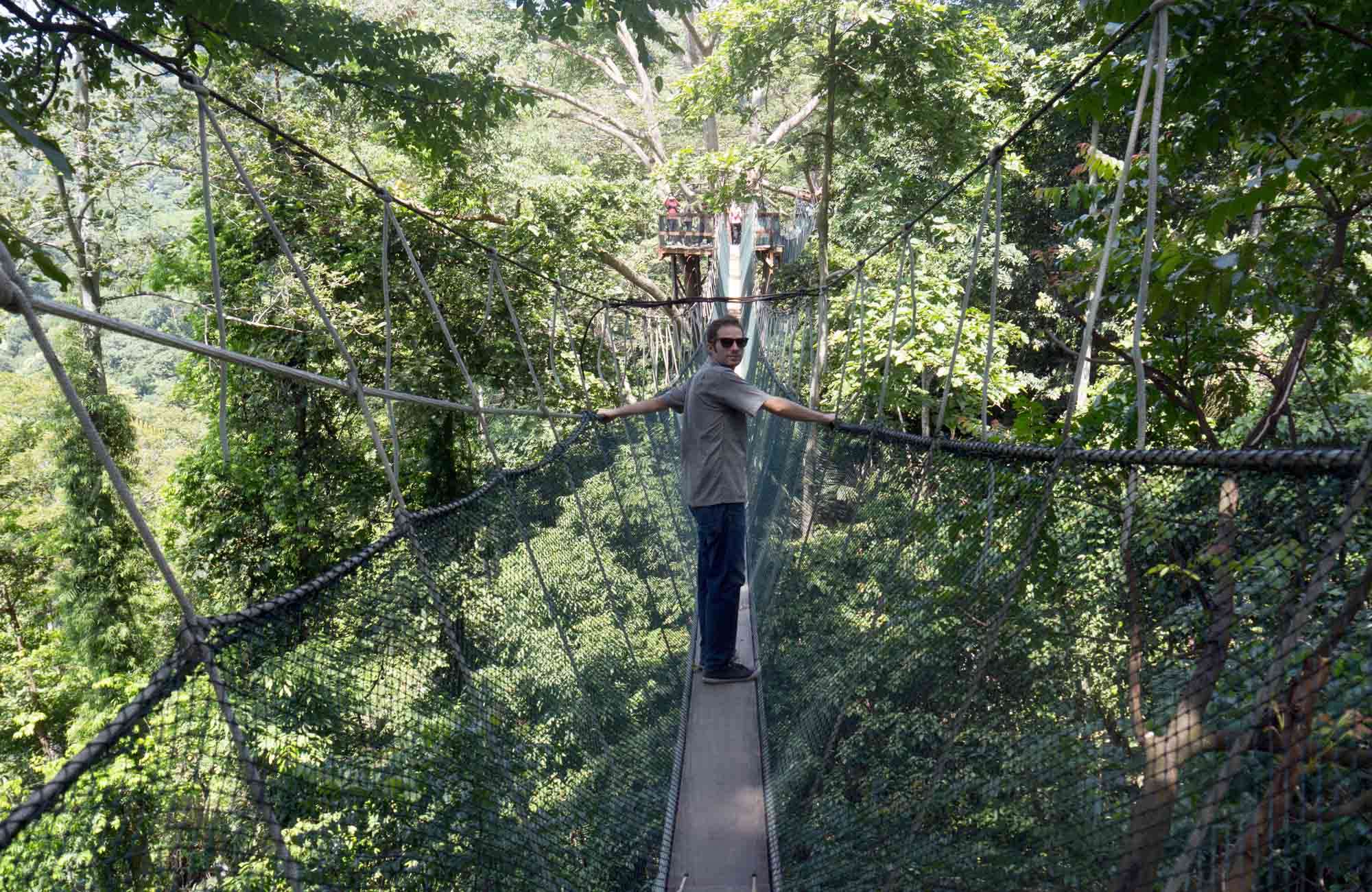 Trekking e ponte sospeso presso il parco nazionale Monte Kinabalu