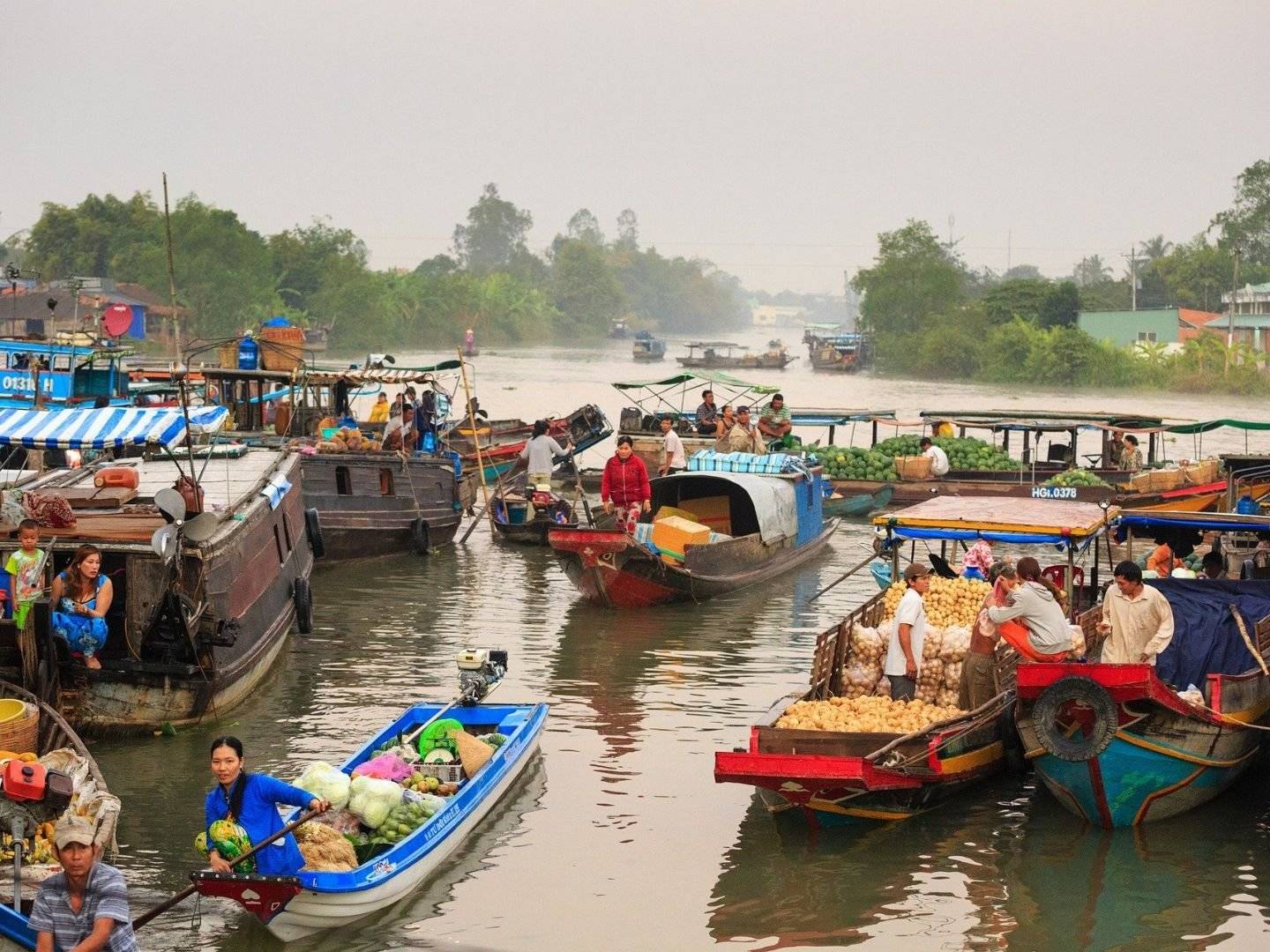 Schwimmender Markt Cai Rang & Rückkehr nach Ho Chi Minh