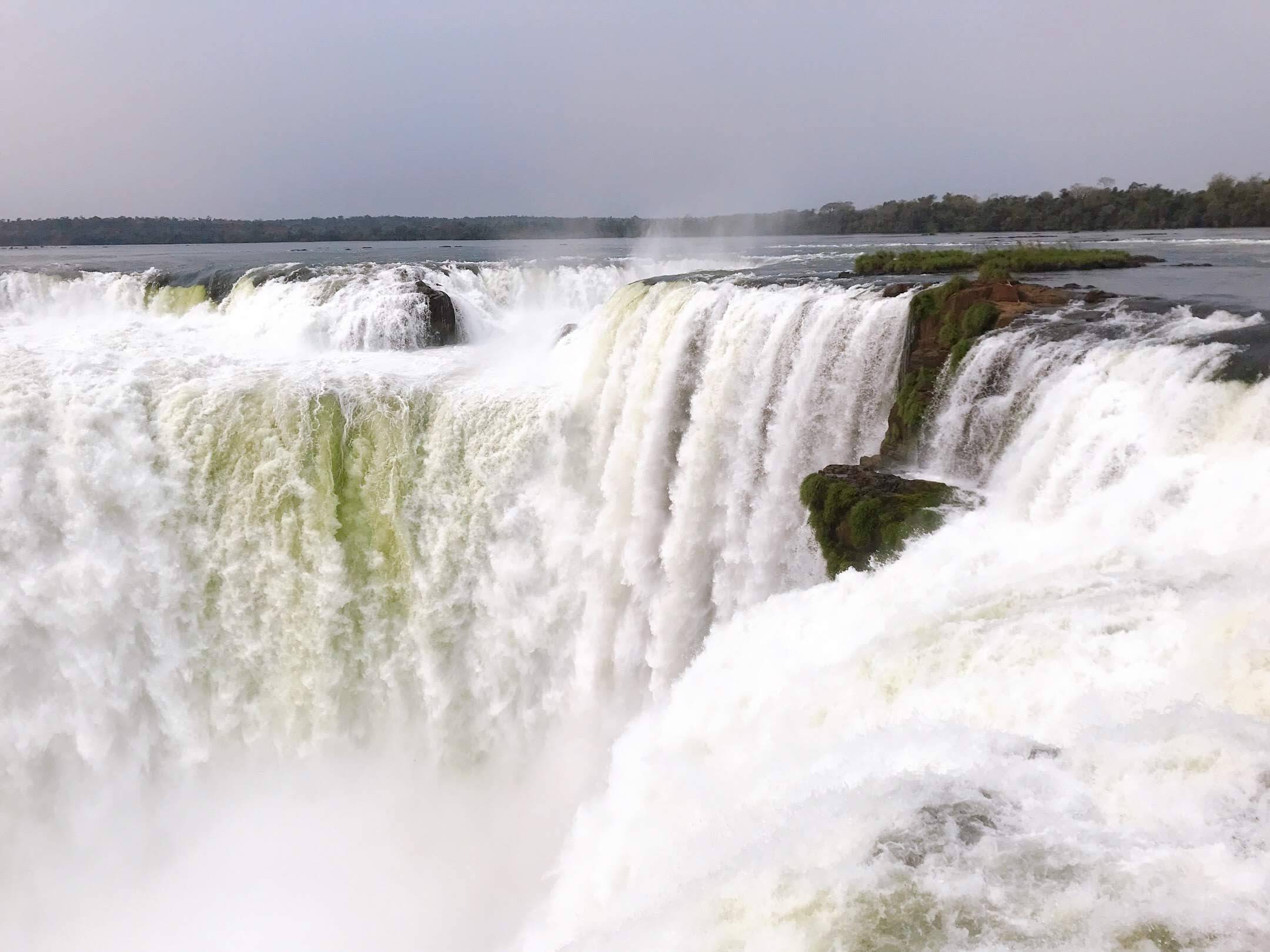 Vlucht naar de Iguazu-watervallen