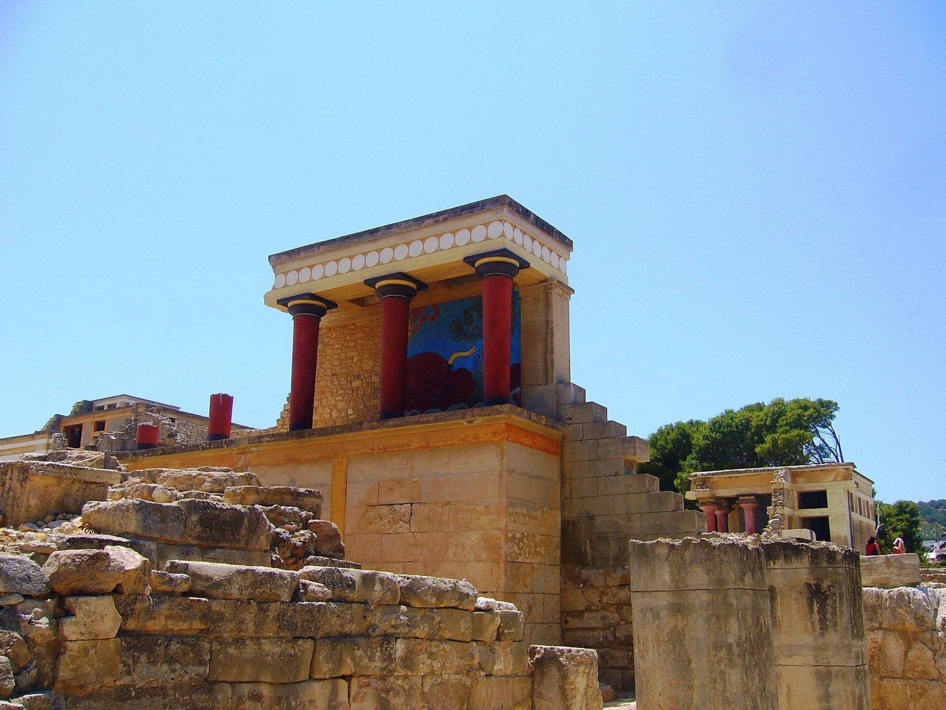 Découverte du site de Knossos