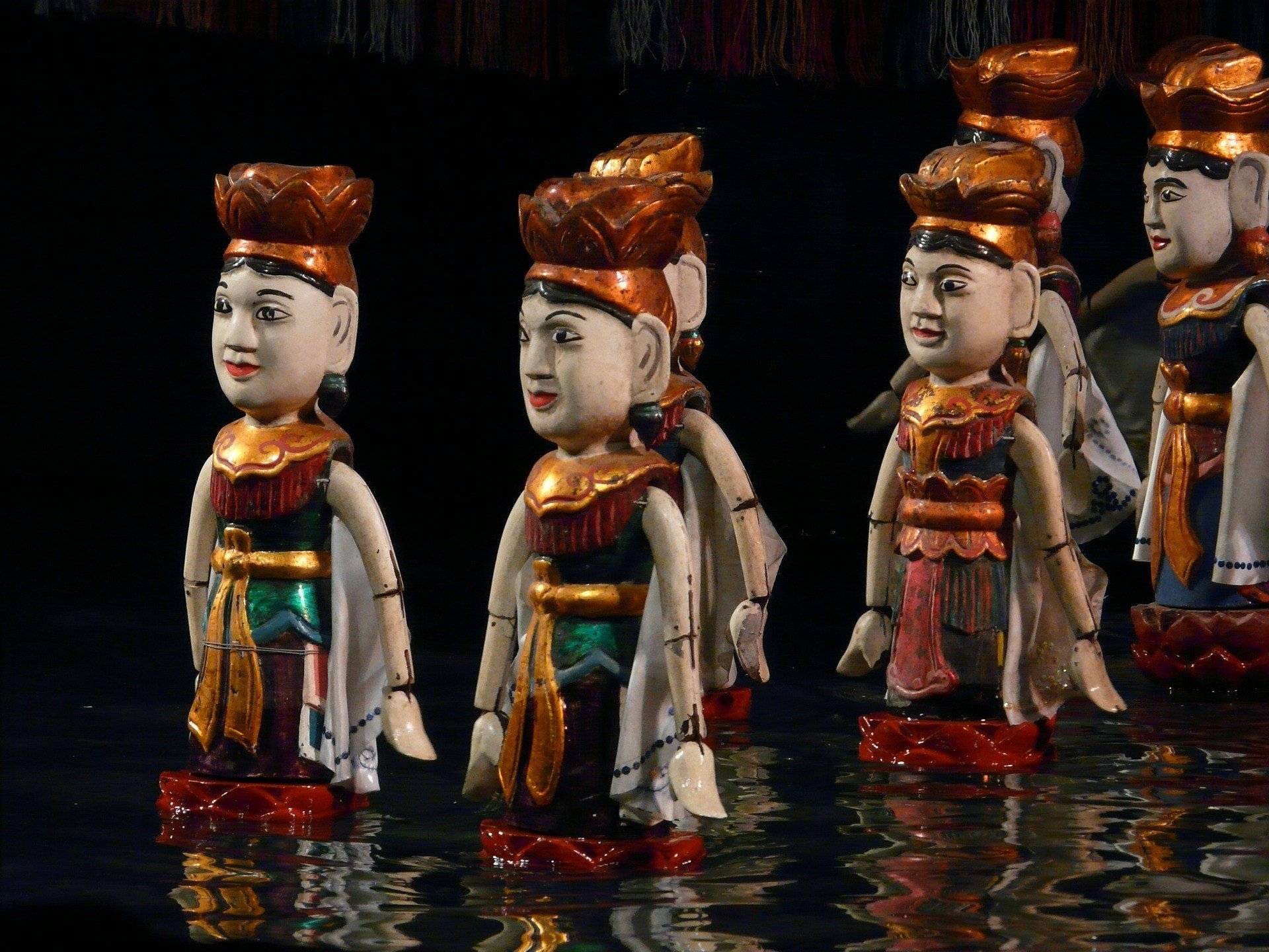 Hanoi et spectacle de marionnette sur l'eau