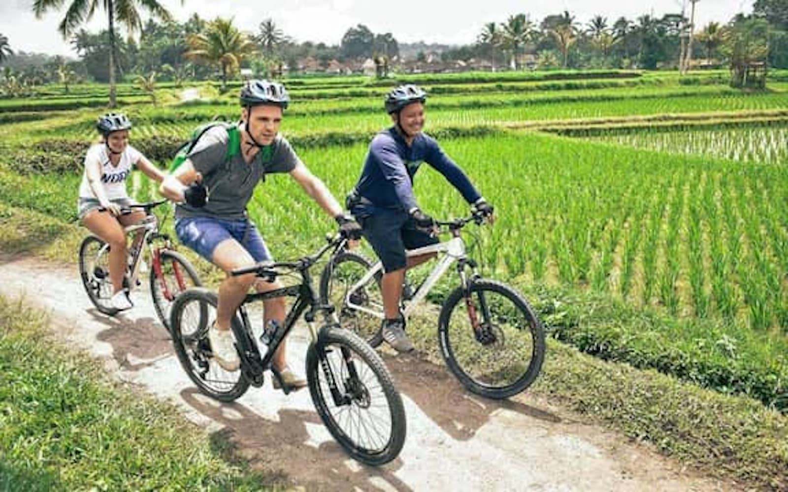 Escursione in bicicletta nella campagna balinese